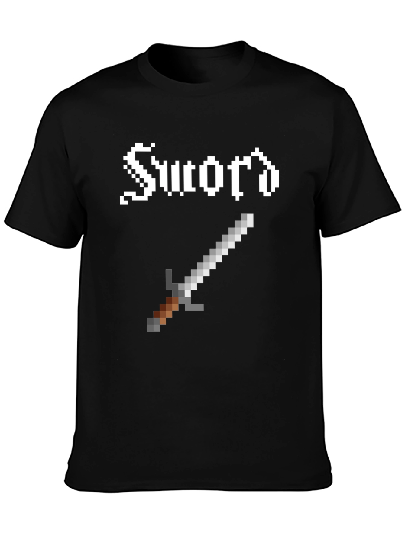 Pixel Sword Graphic Tee - Retro Gaming Shirt