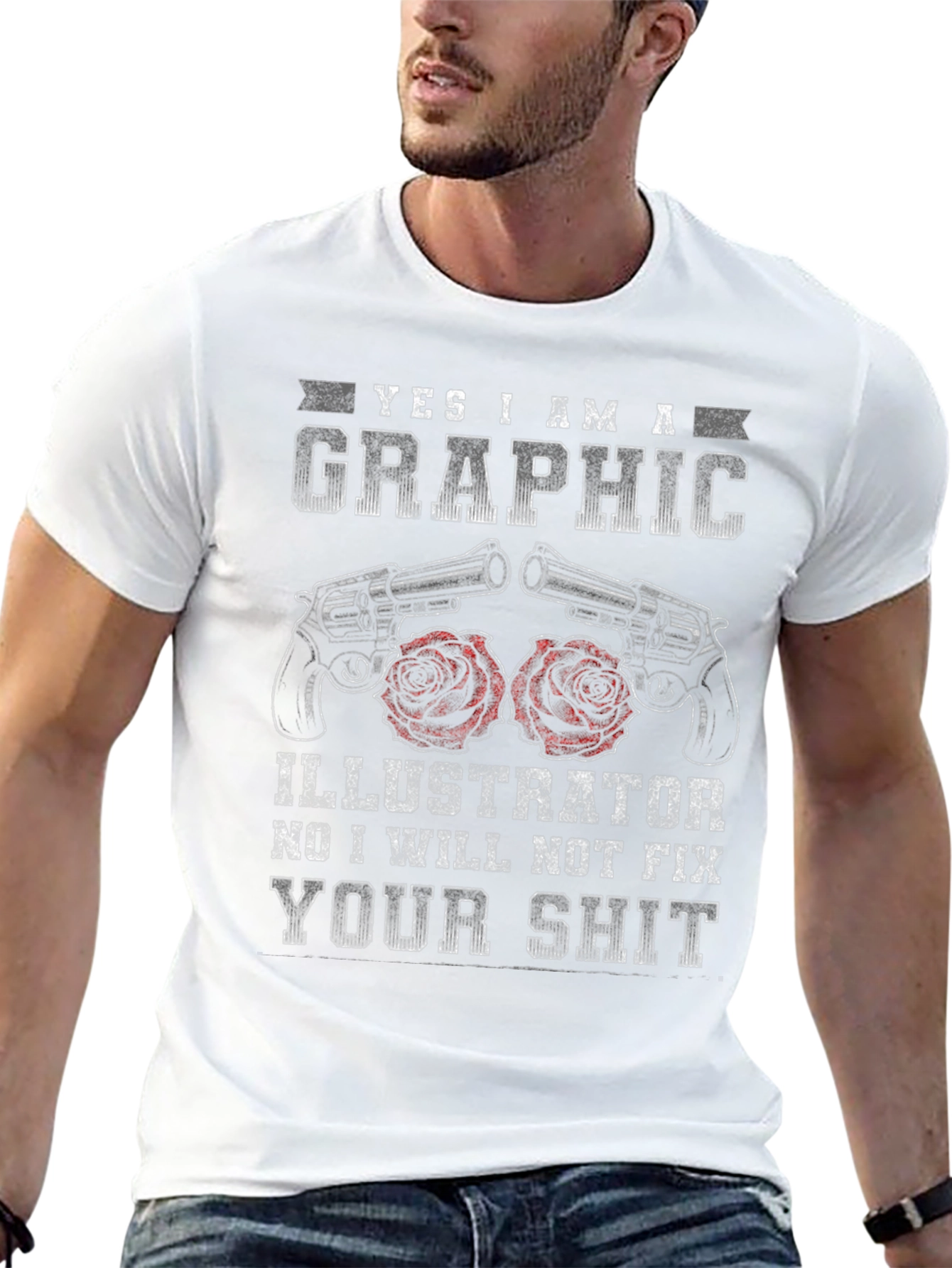 Graphic Illustrator Funny T-Shirt