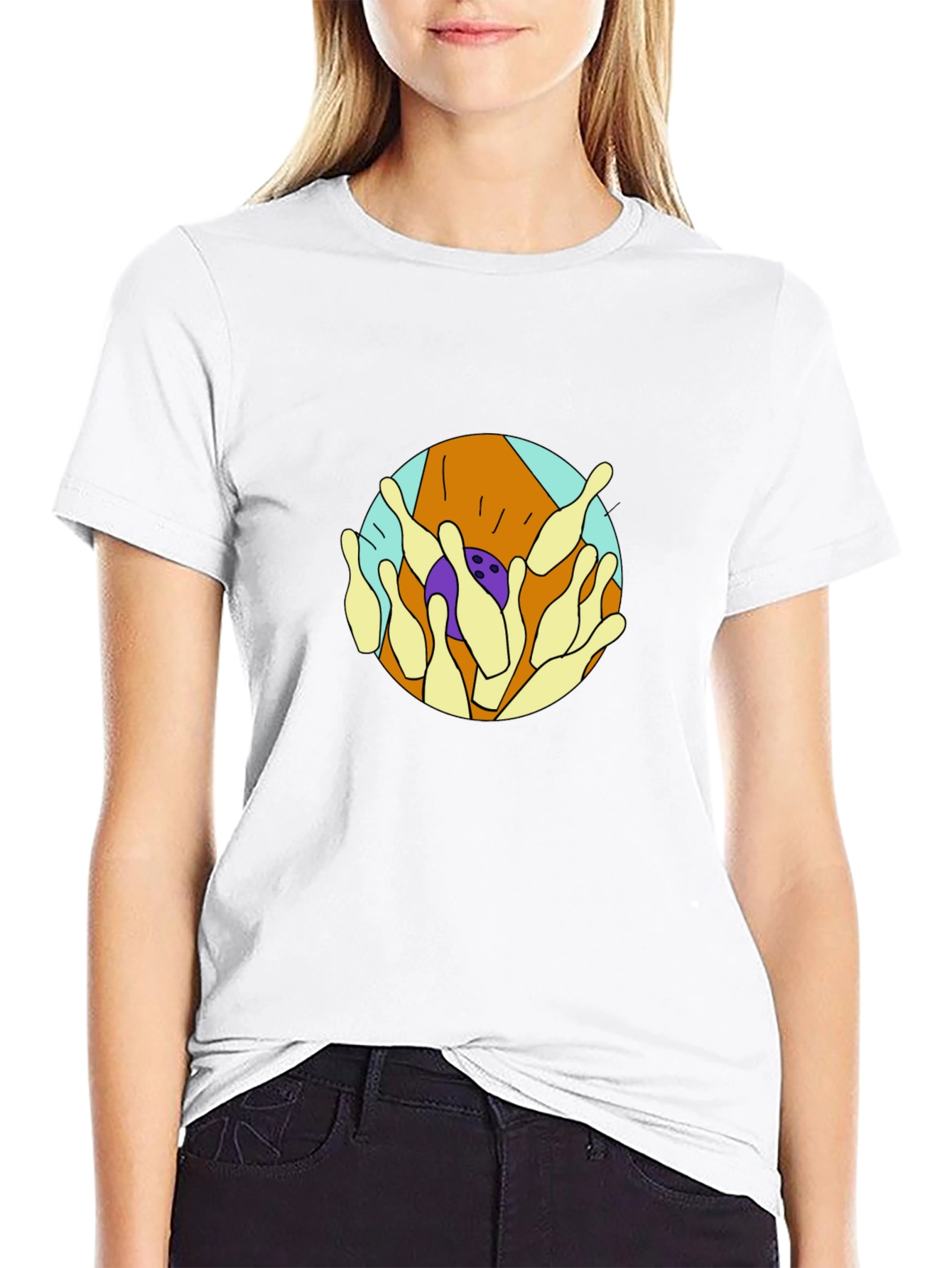 Bowling Strike Graphic Tee - Cool & Casual