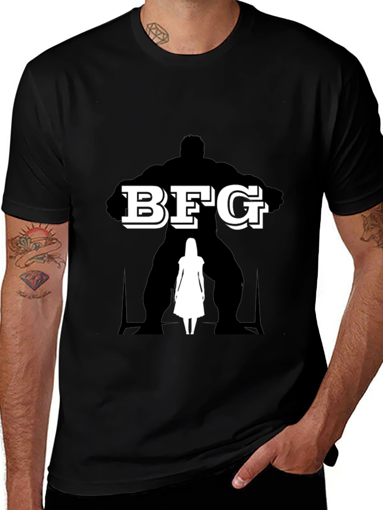 BFG Graphic Print Black T-Shirt