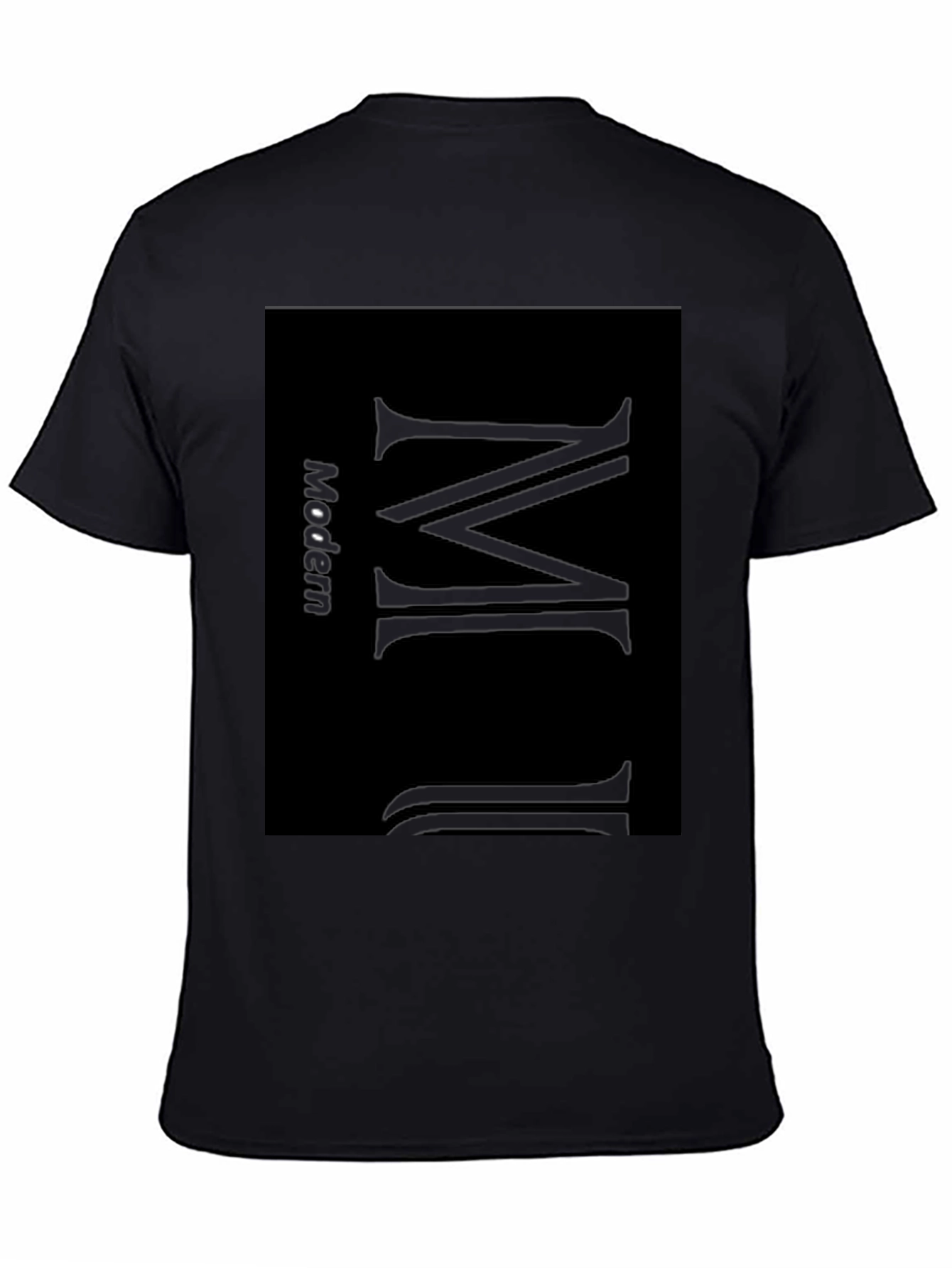 Modern Minimalist Black T-Shirt