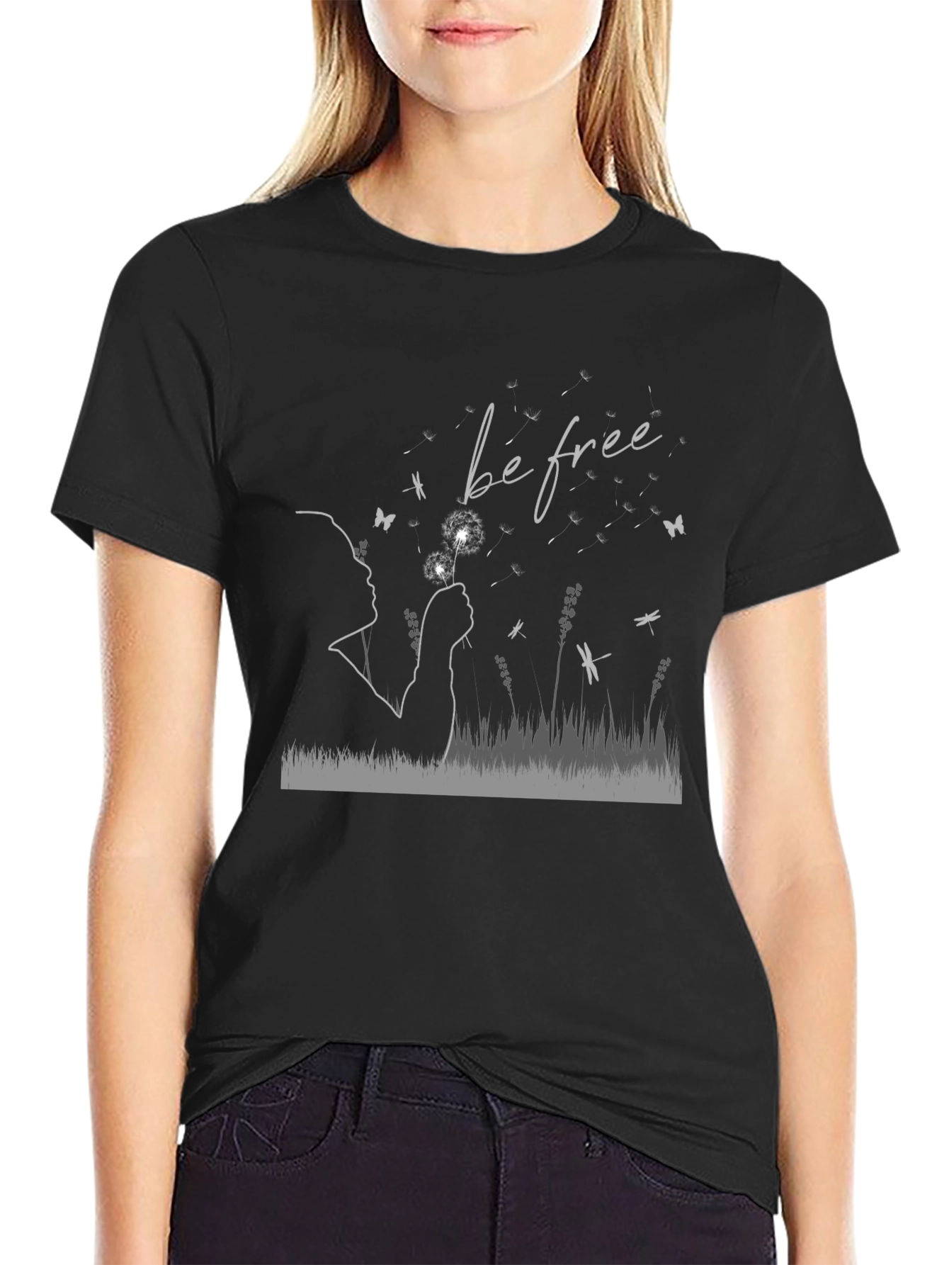 Be Free Dandelion T-Shirt - Soft Cotton Blend