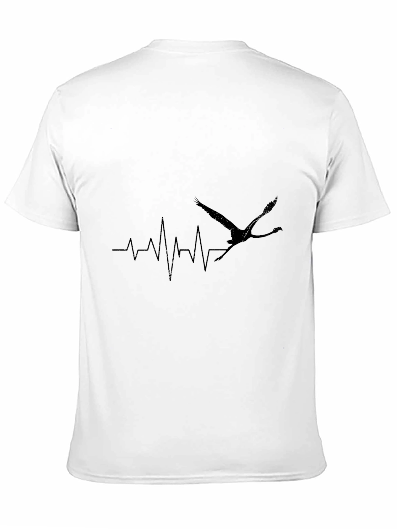 Black Crane Heartbeat T-Shirt