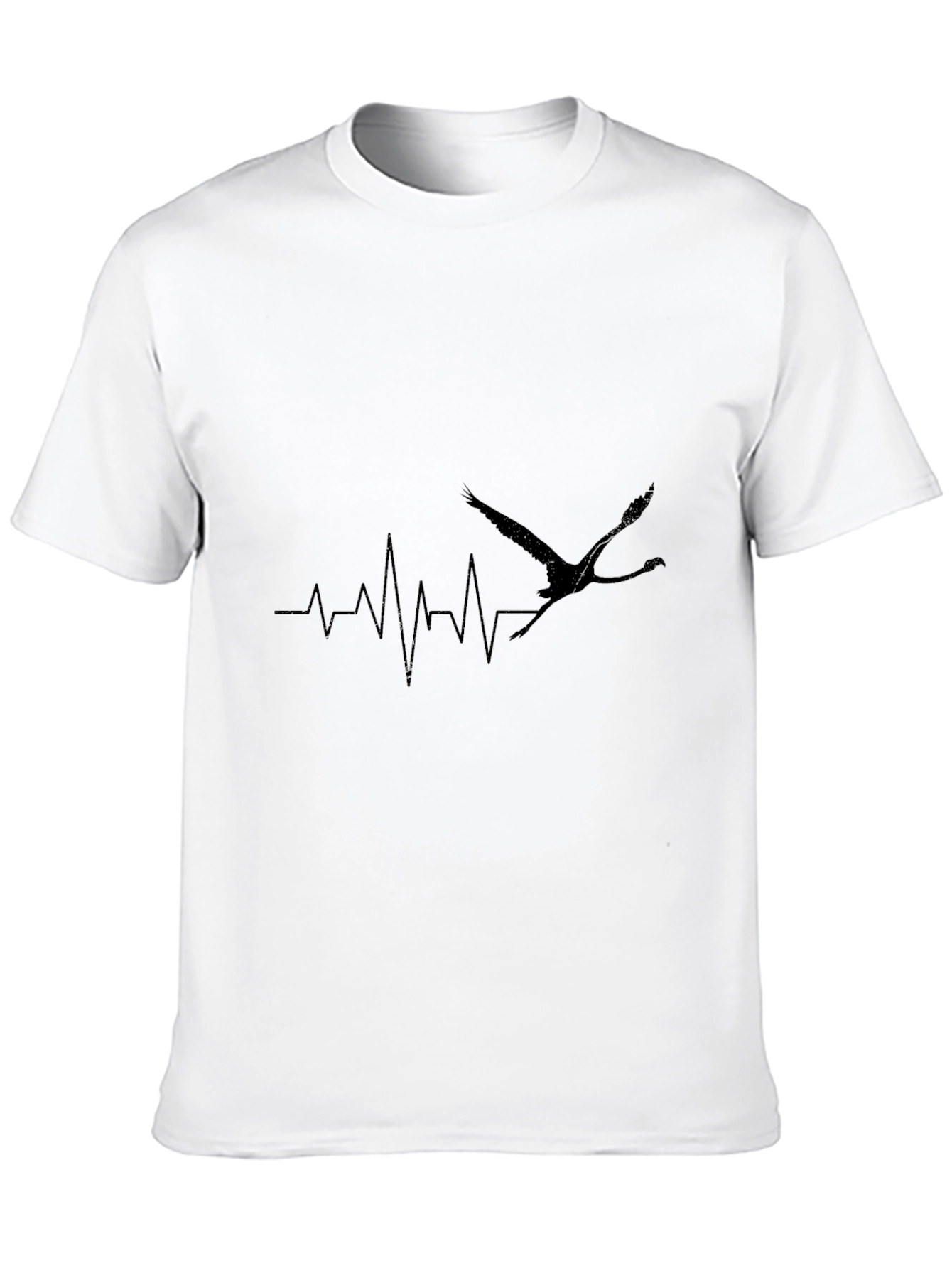 Black Crane Heartbeat T-Shirt