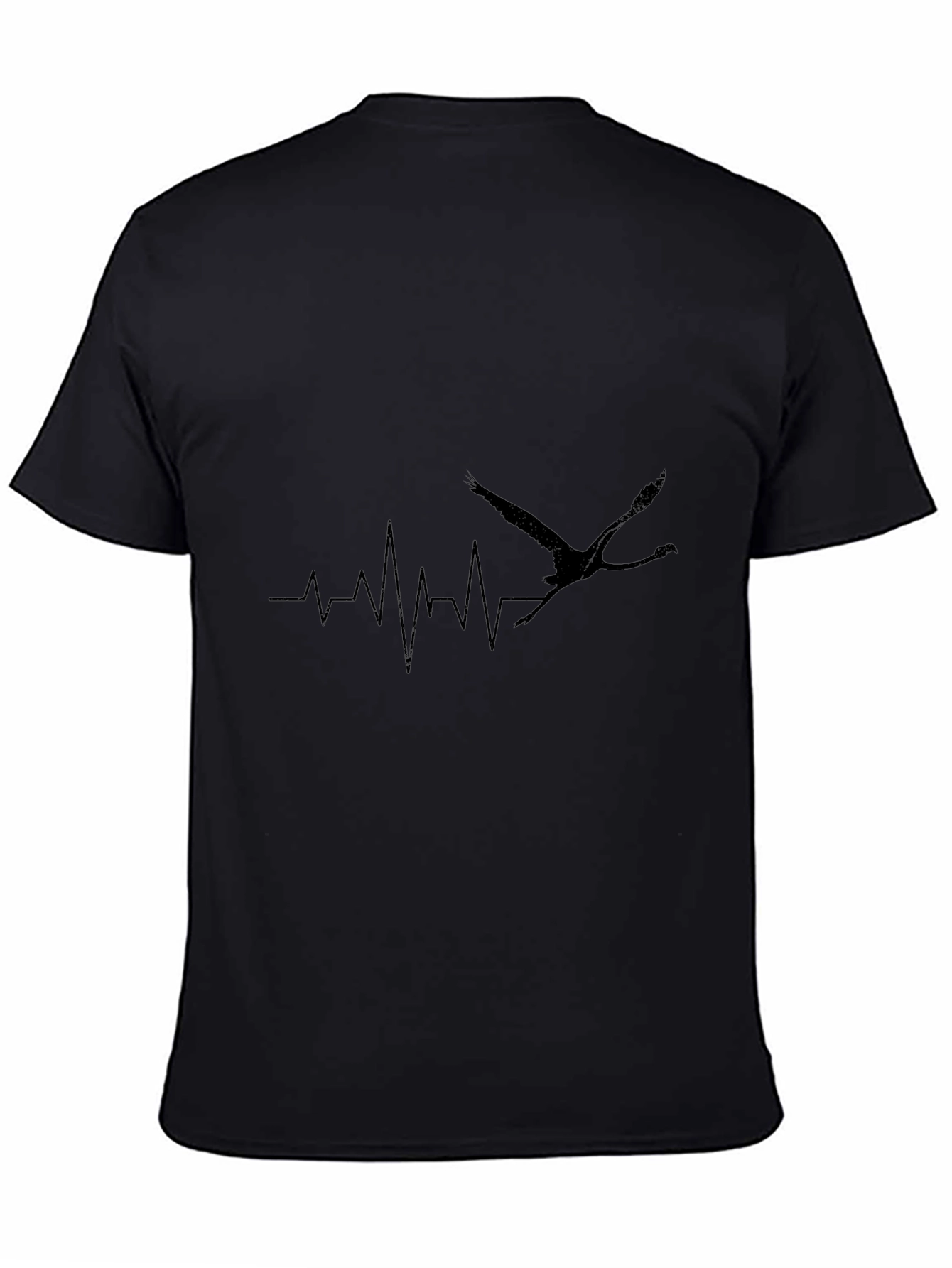 Black Crane Heartbeat T-Shirt