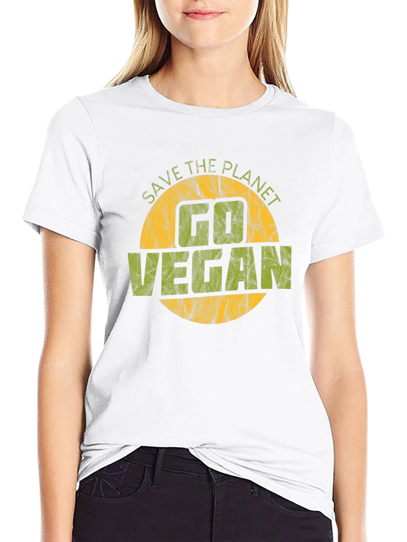 Save The Planet Go Vegan Graphic Tee