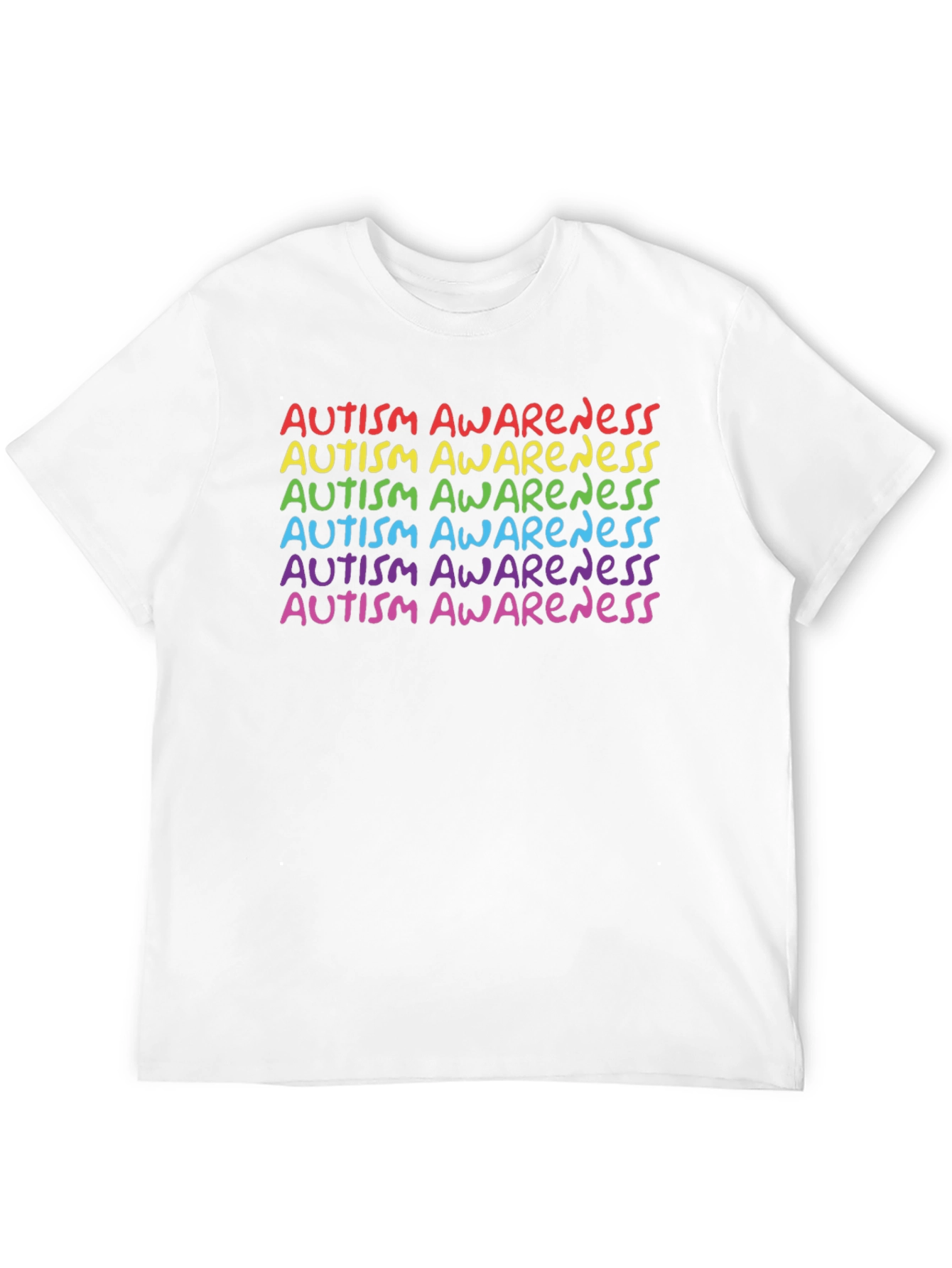 Autism Awareness Rainbow Tee - Support & Acceptance