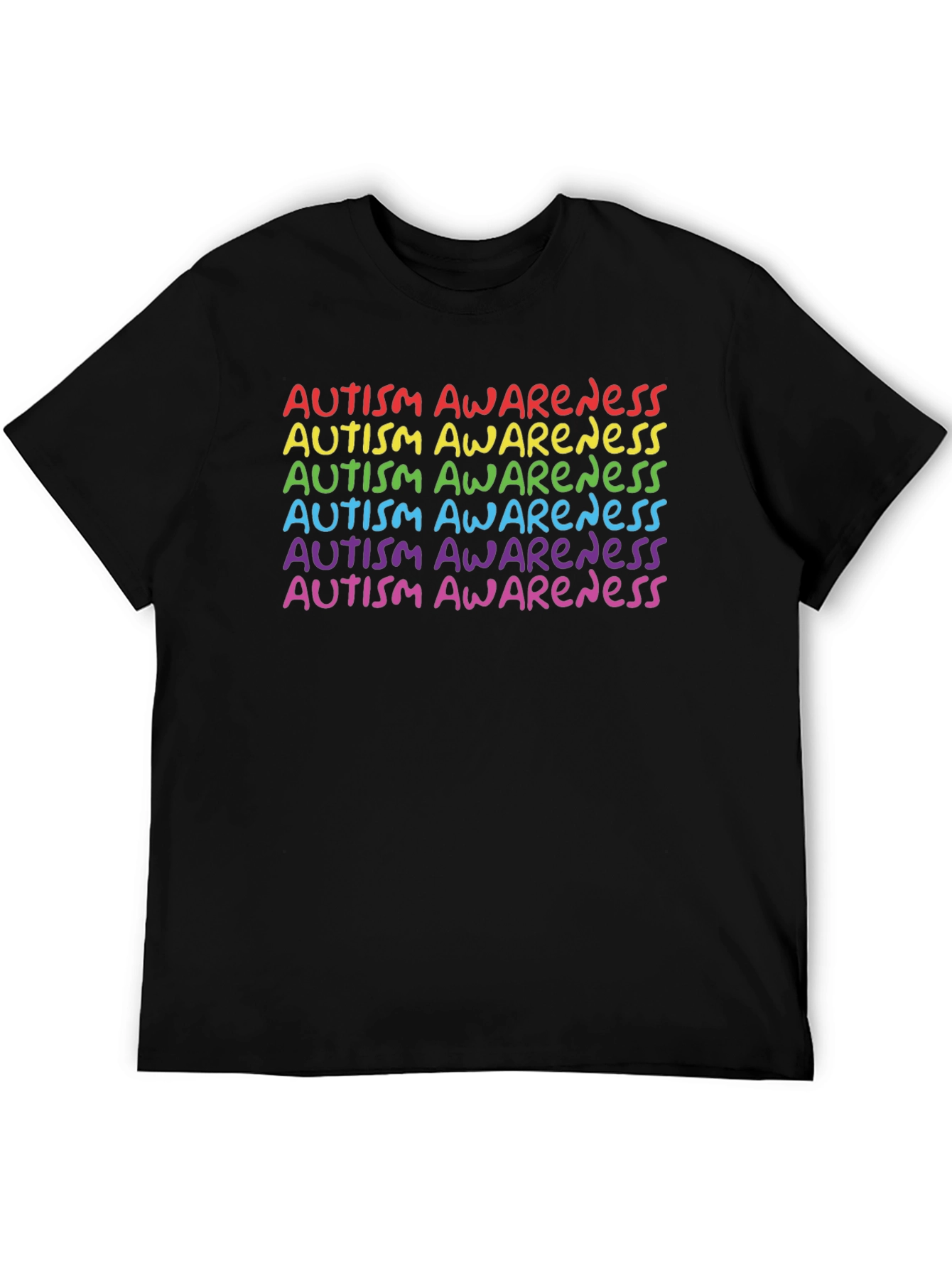 Autism Awareness Rainbow Tee - Support & Acceptance
