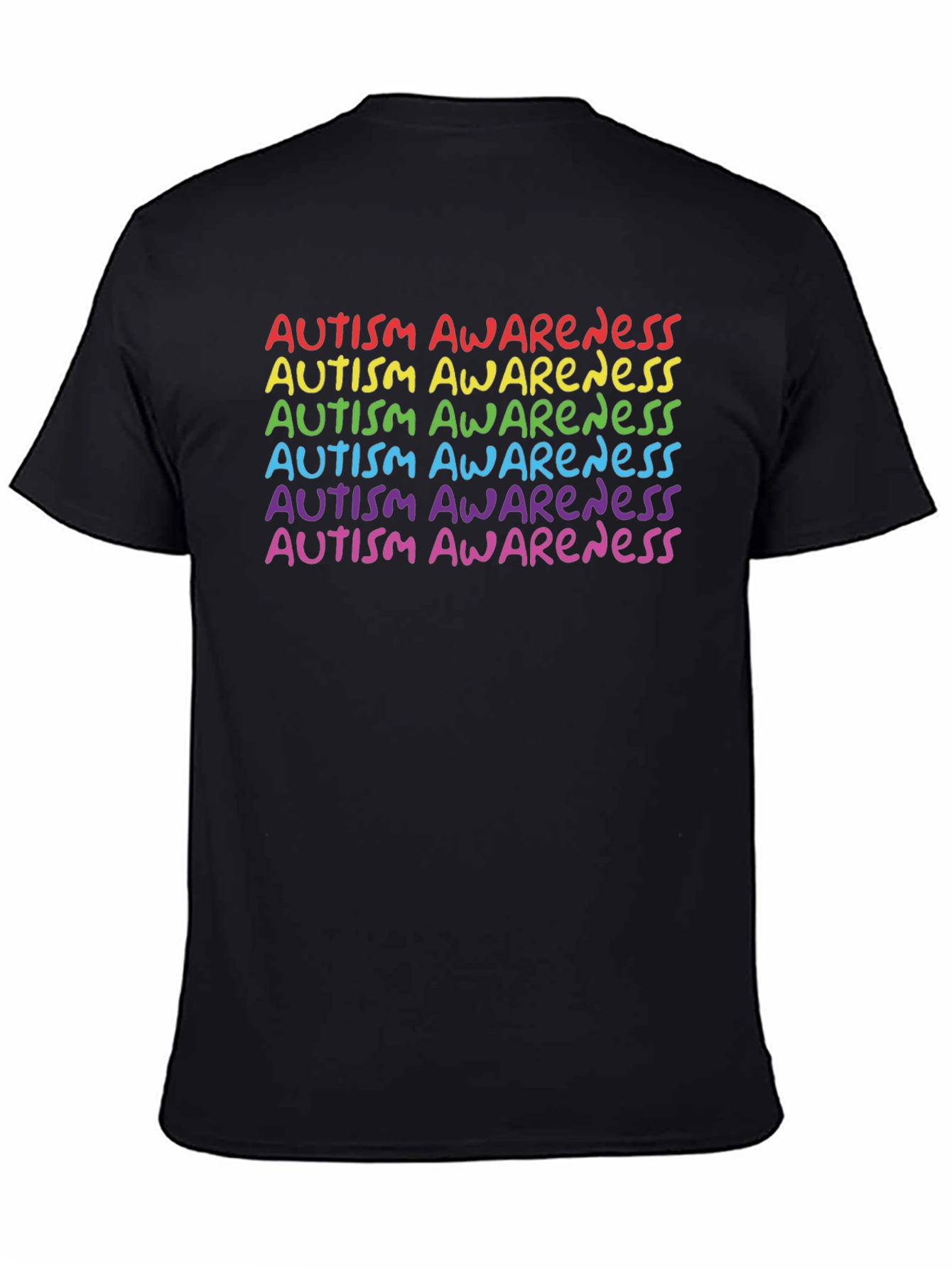 Autism Awareness Rainbow Tee - Support & Acceptance