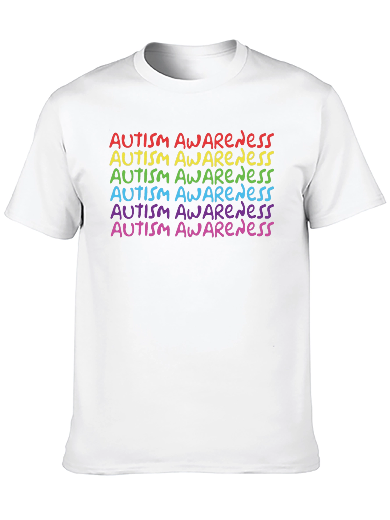 Autism Awareness Rainbow Tee - Support & Acceptance