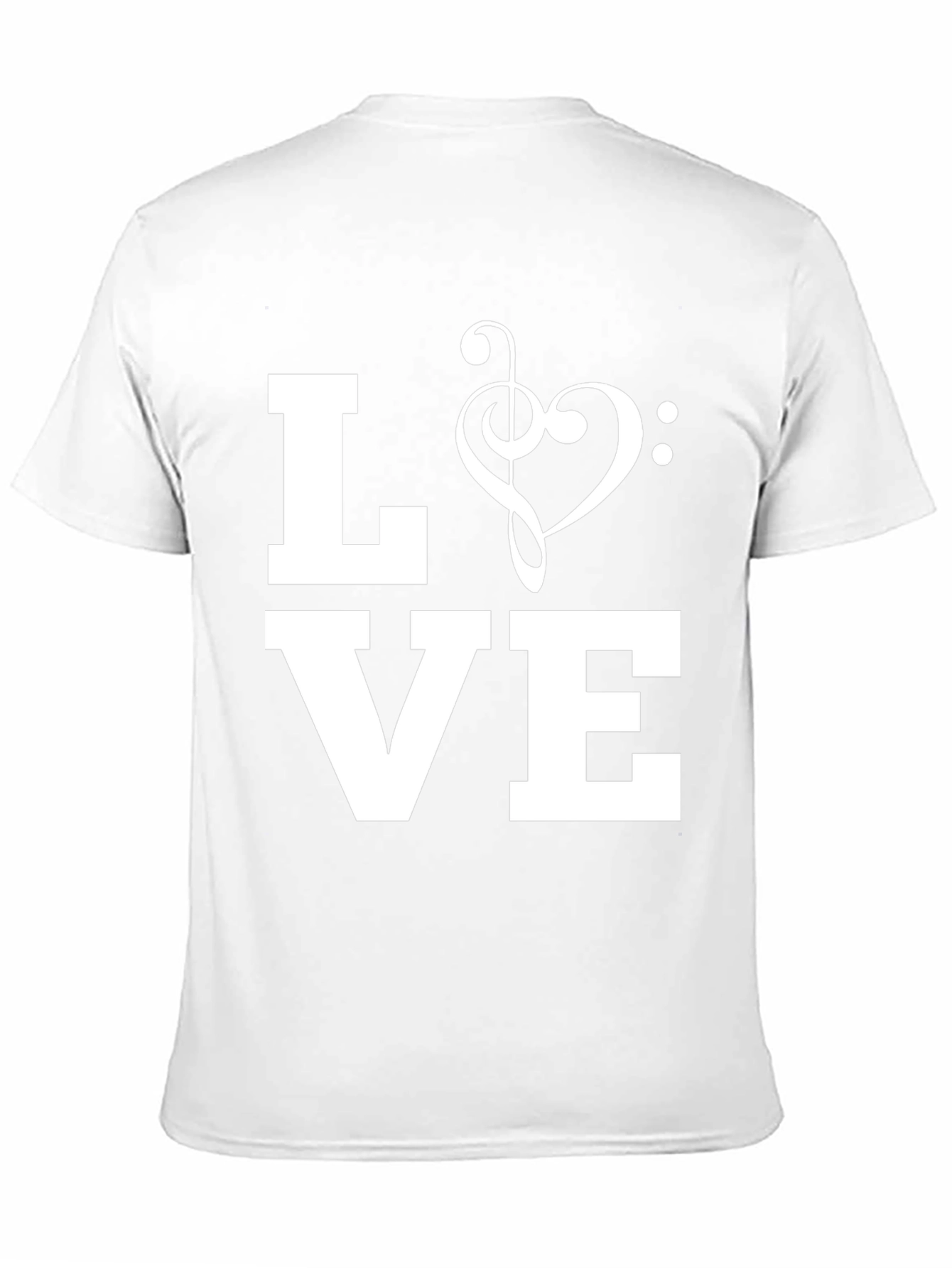 Music Love Graphic T-Shirt - Black