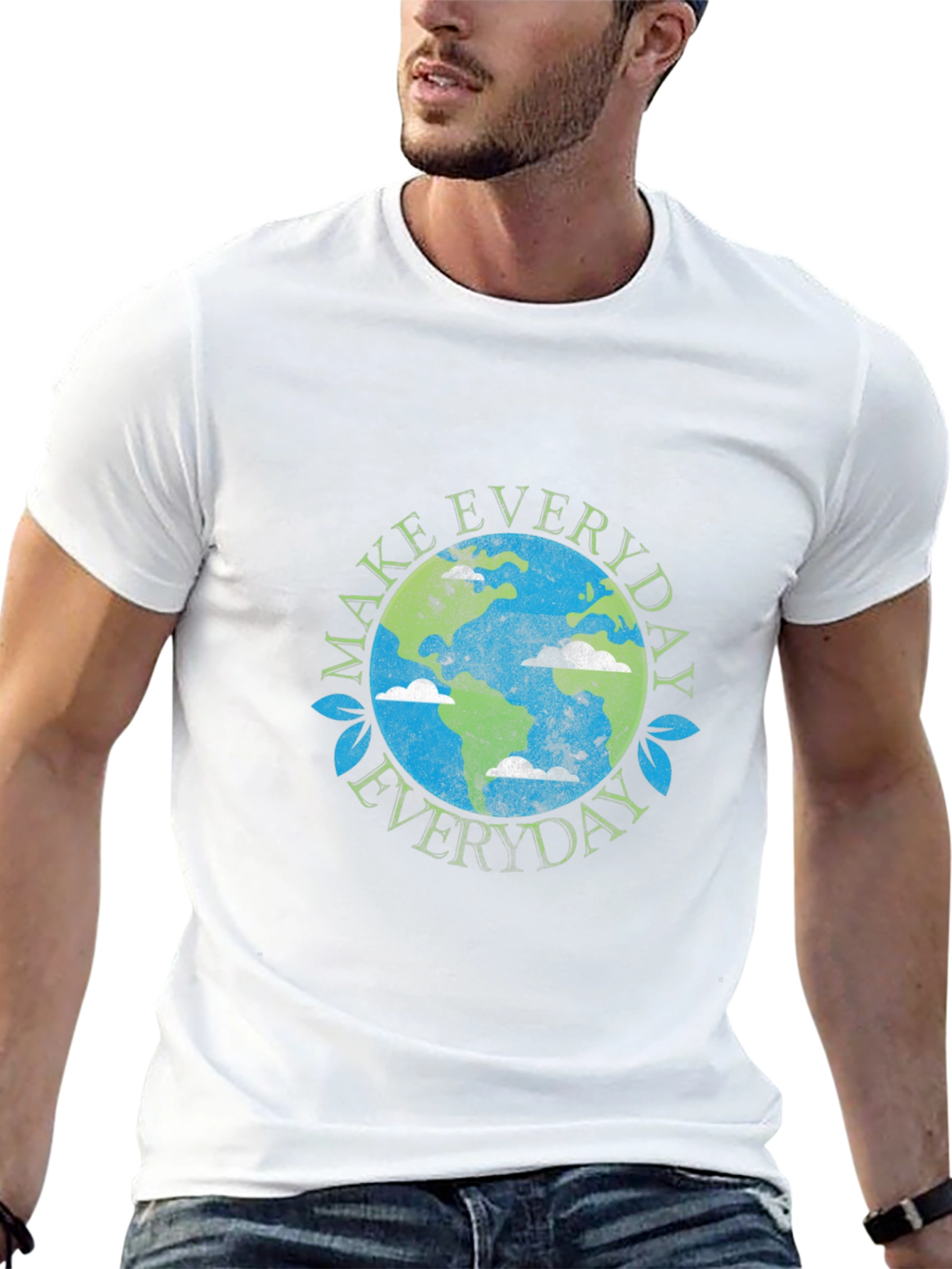 Eco-Friendly Earth Graphic T-Shirt