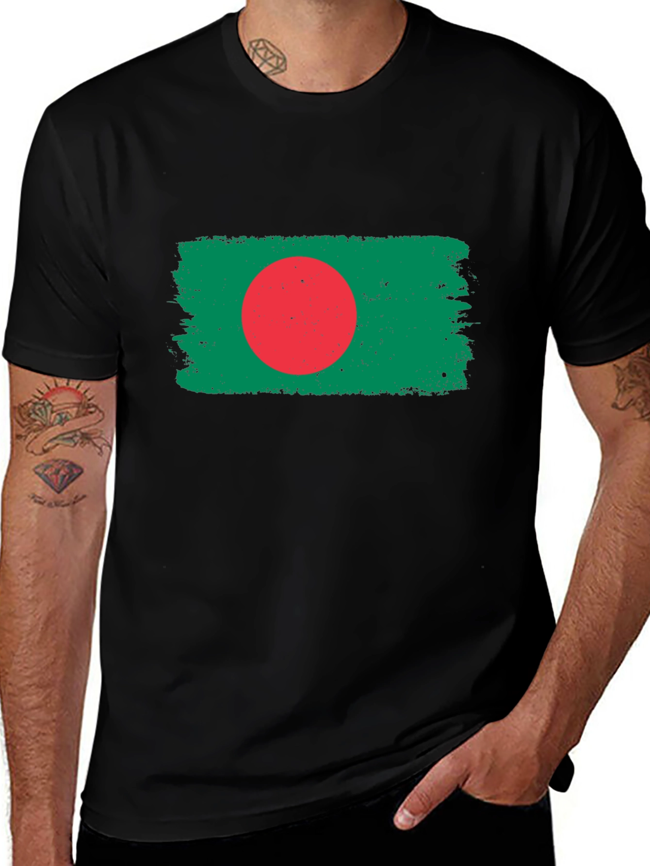 Bangladesh Flag Graphic Tee - Patriotic T-Shirt