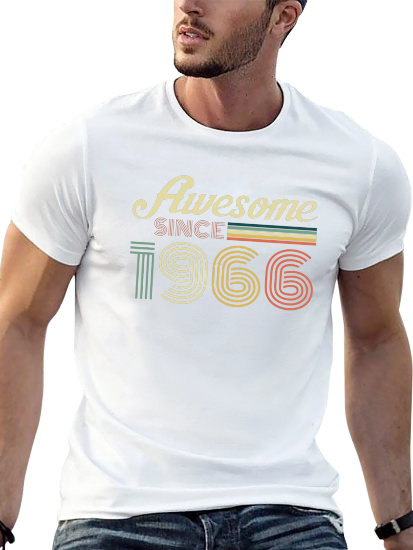 Awesome Since 1966 T-Shirt - Retro Birthday Tee