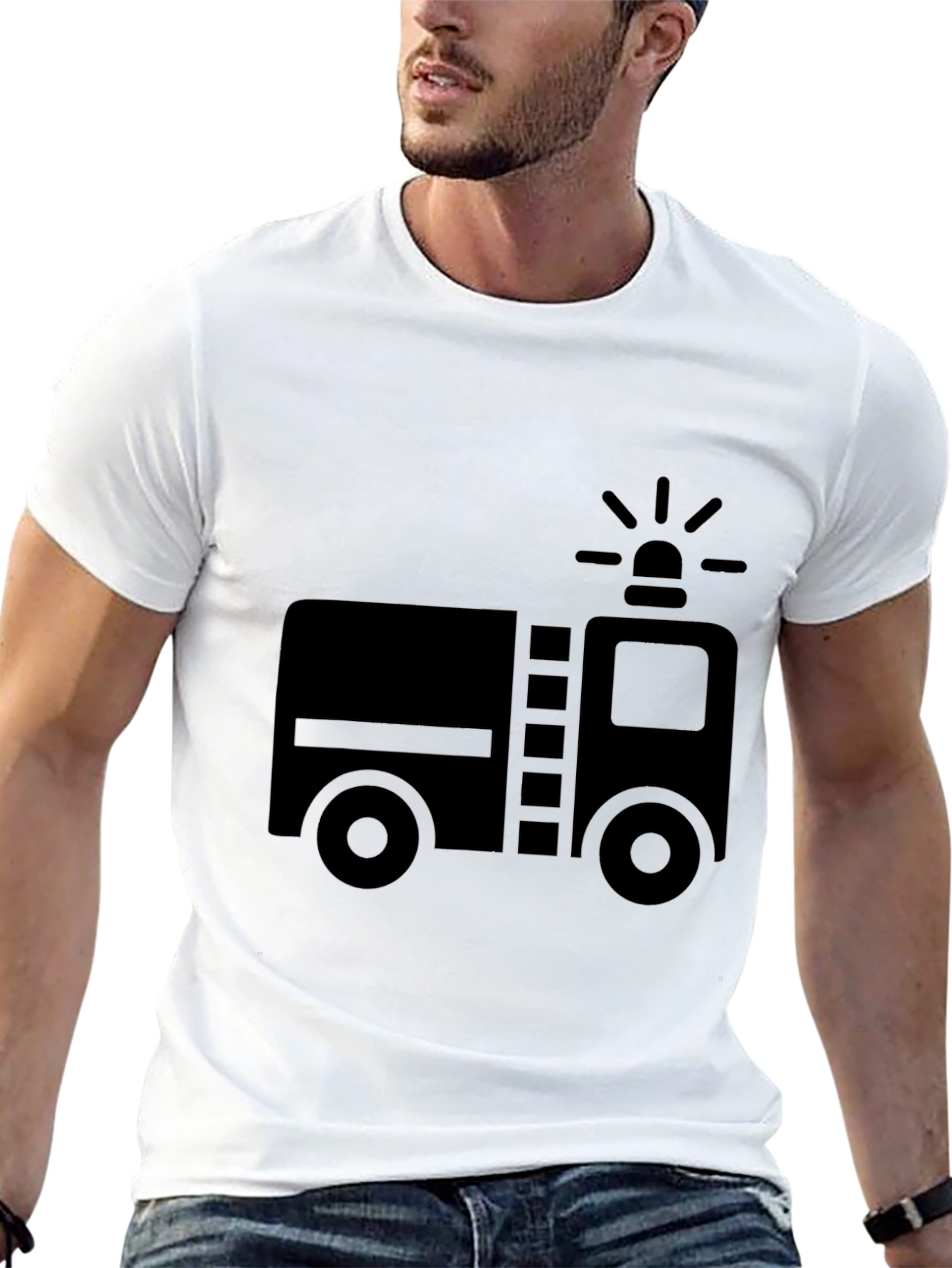 Firetruck Graphic Tee - Black