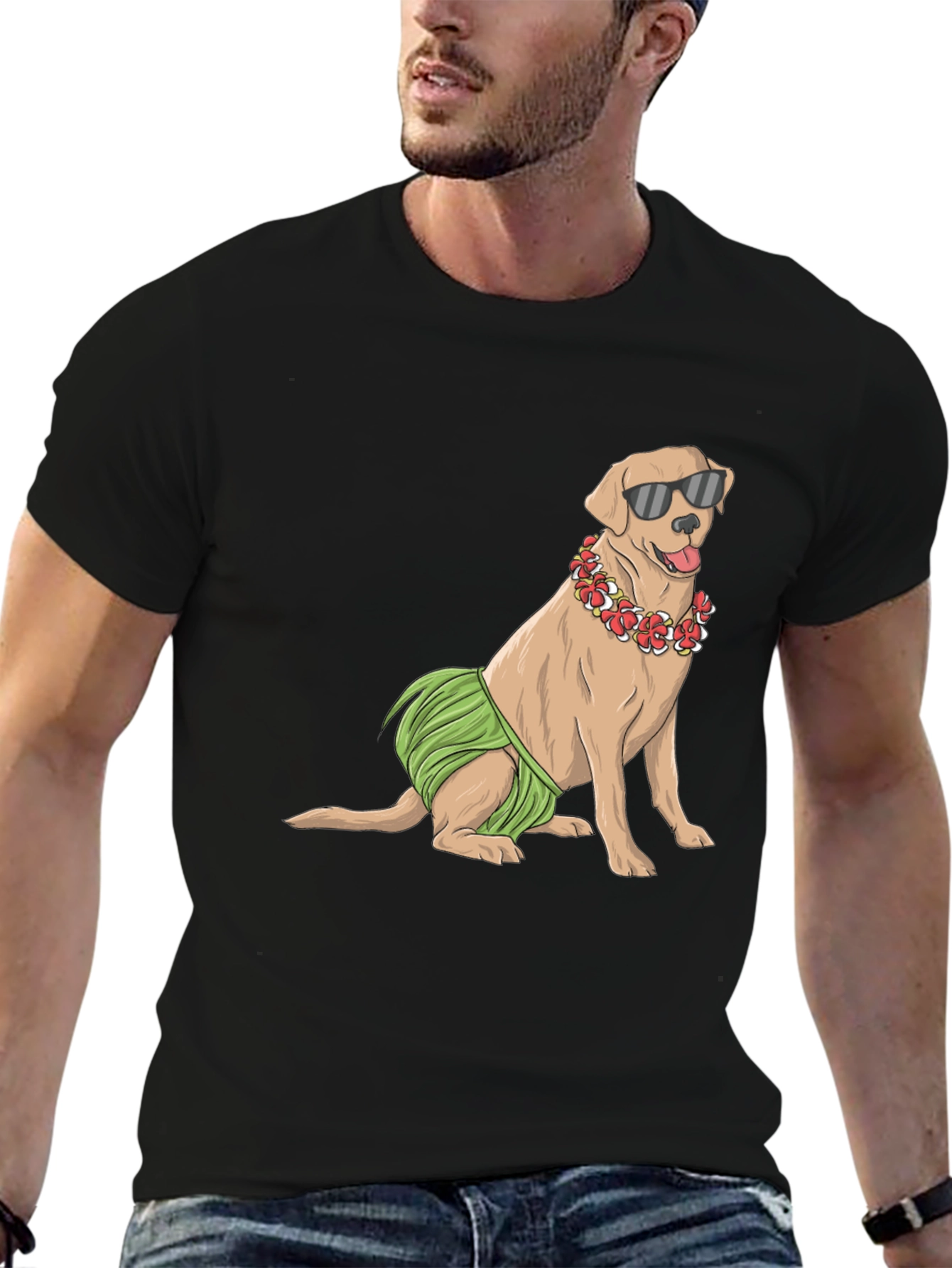 Cool Dog T-Shirt - Hawaiian Style