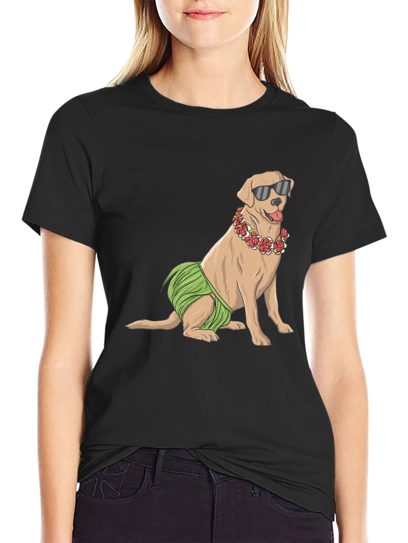 Cool Dog T-Shirt - Hawaiian Style