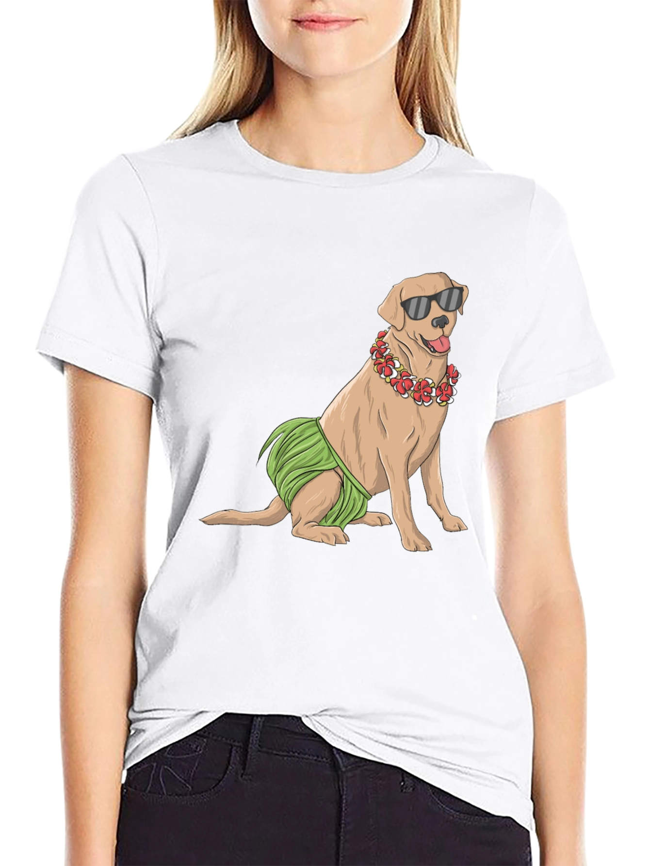 Cool Dog T-Shirt - Hawaiian Style