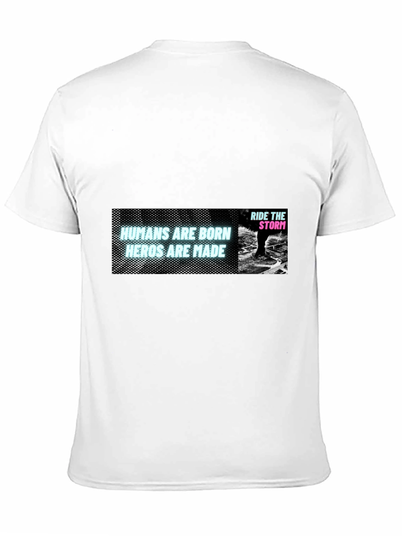 Humans Are Born Heroes Are Made Black T-Shirt