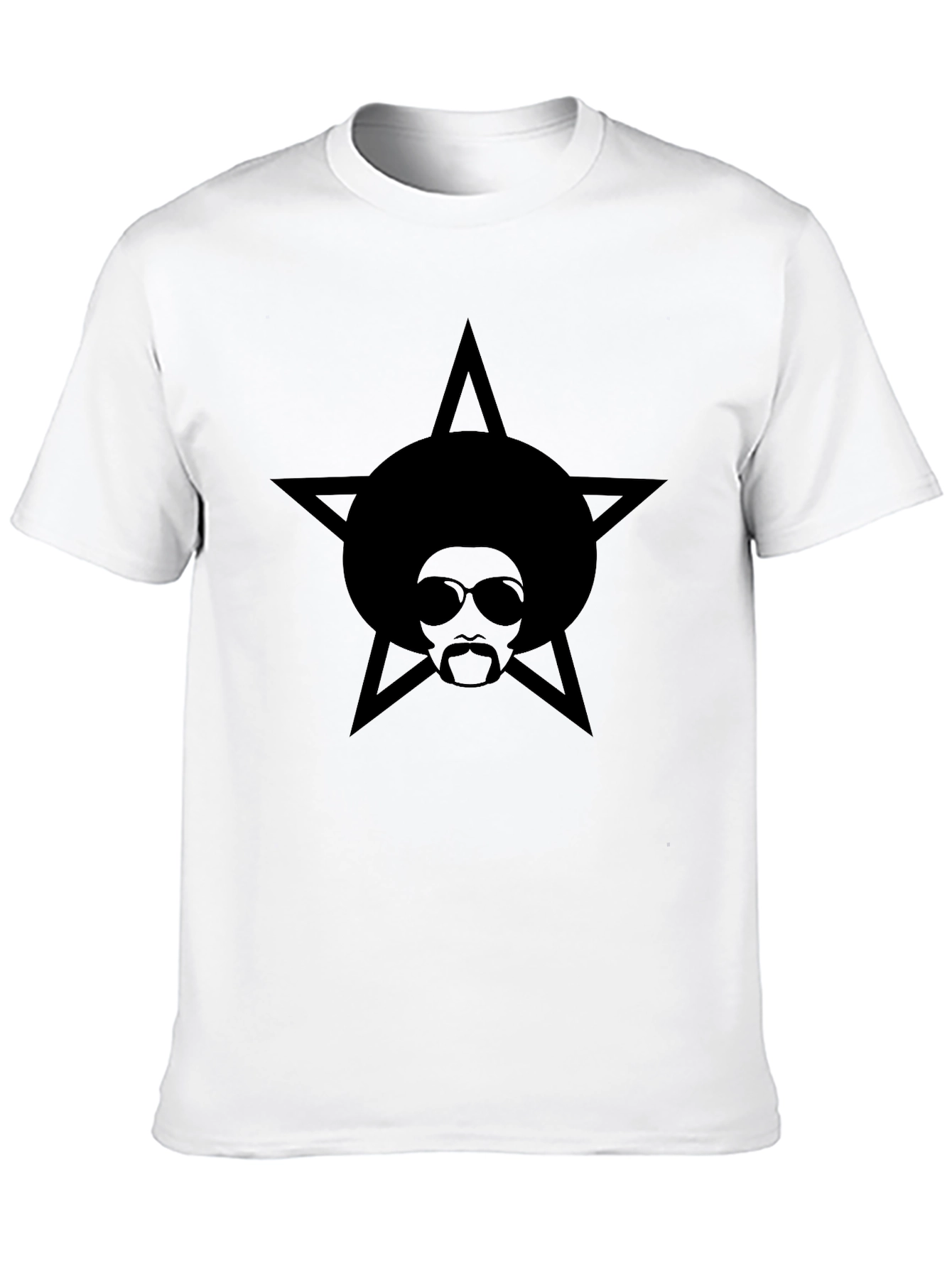 Afro Star Graphic Black T-Shirt