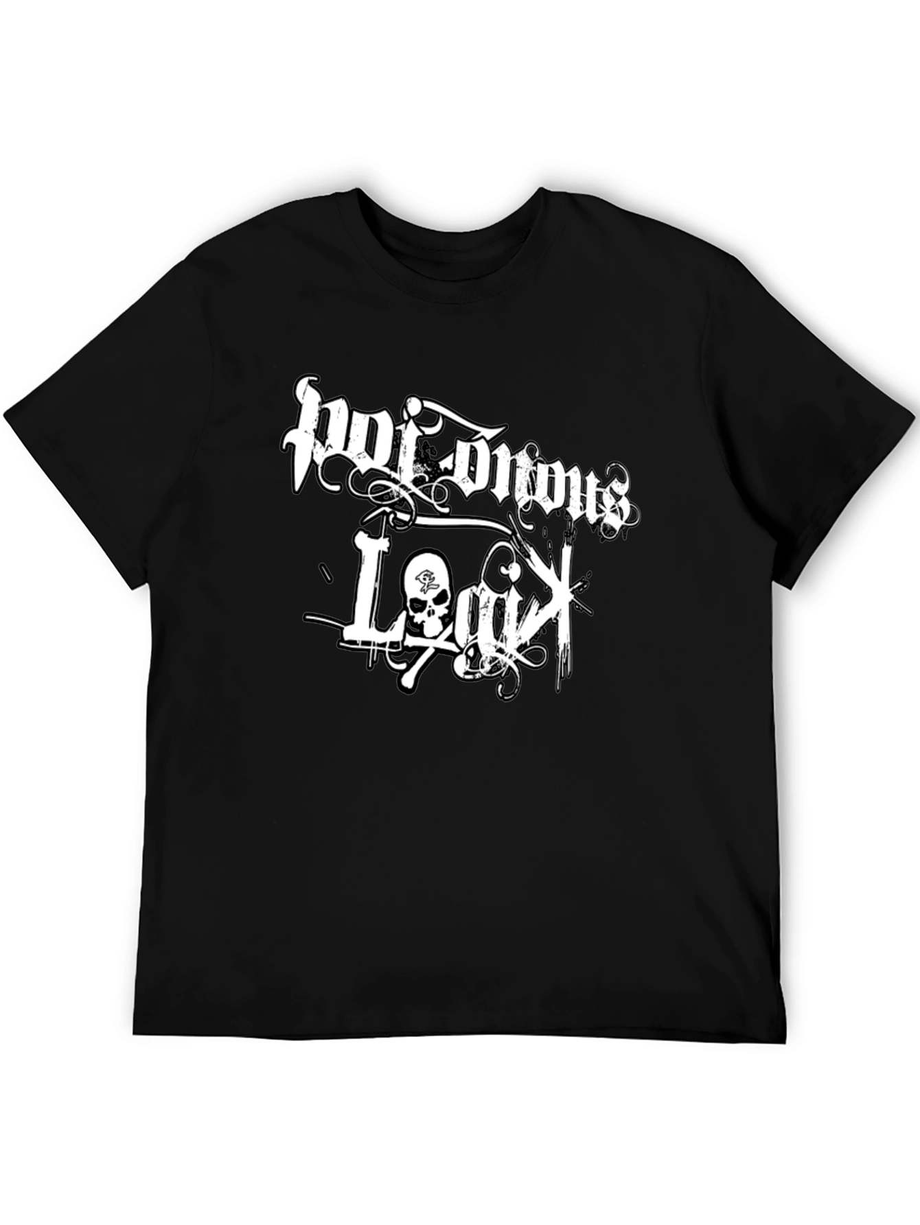 Poisonous Legacy Graphic Print Black T-Shirt