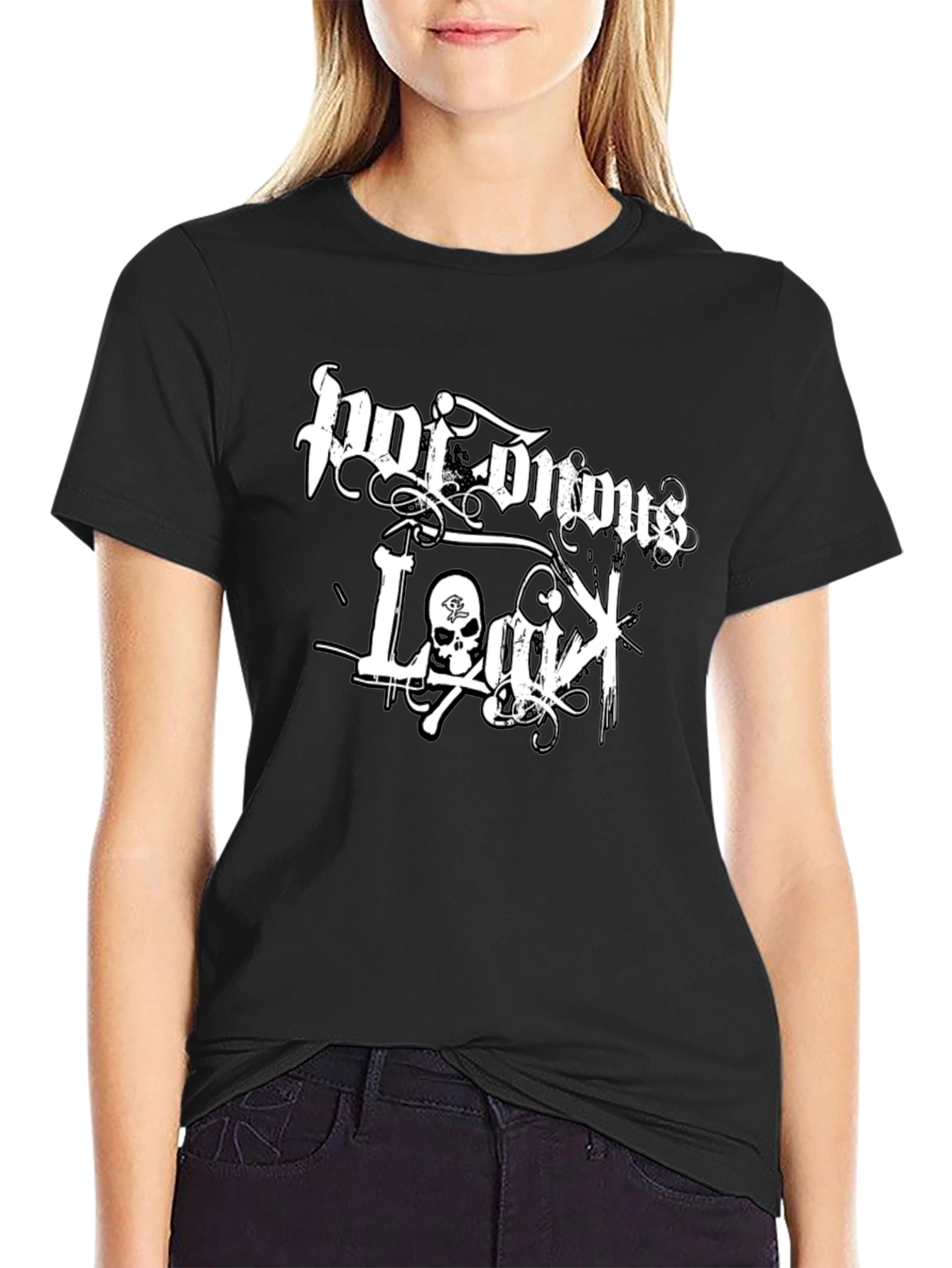 Poisonous Legacy Graphic Print Black T-Shirt