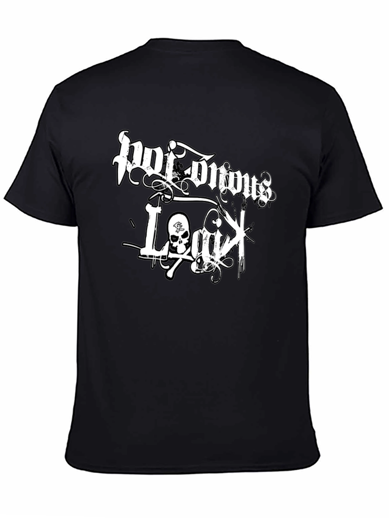 Poisonous Legacy Graphic Print Black T-Shirt