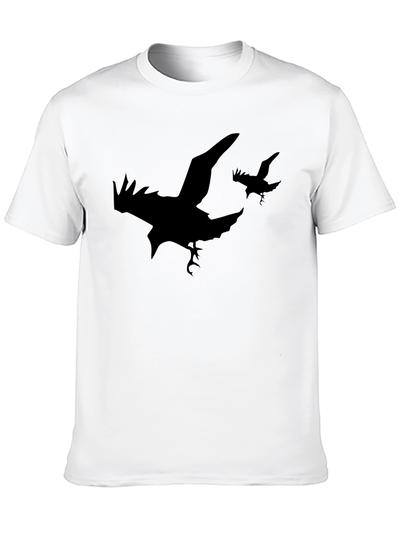 Raven Silhouette T-Shirt - Black Graphic Tee