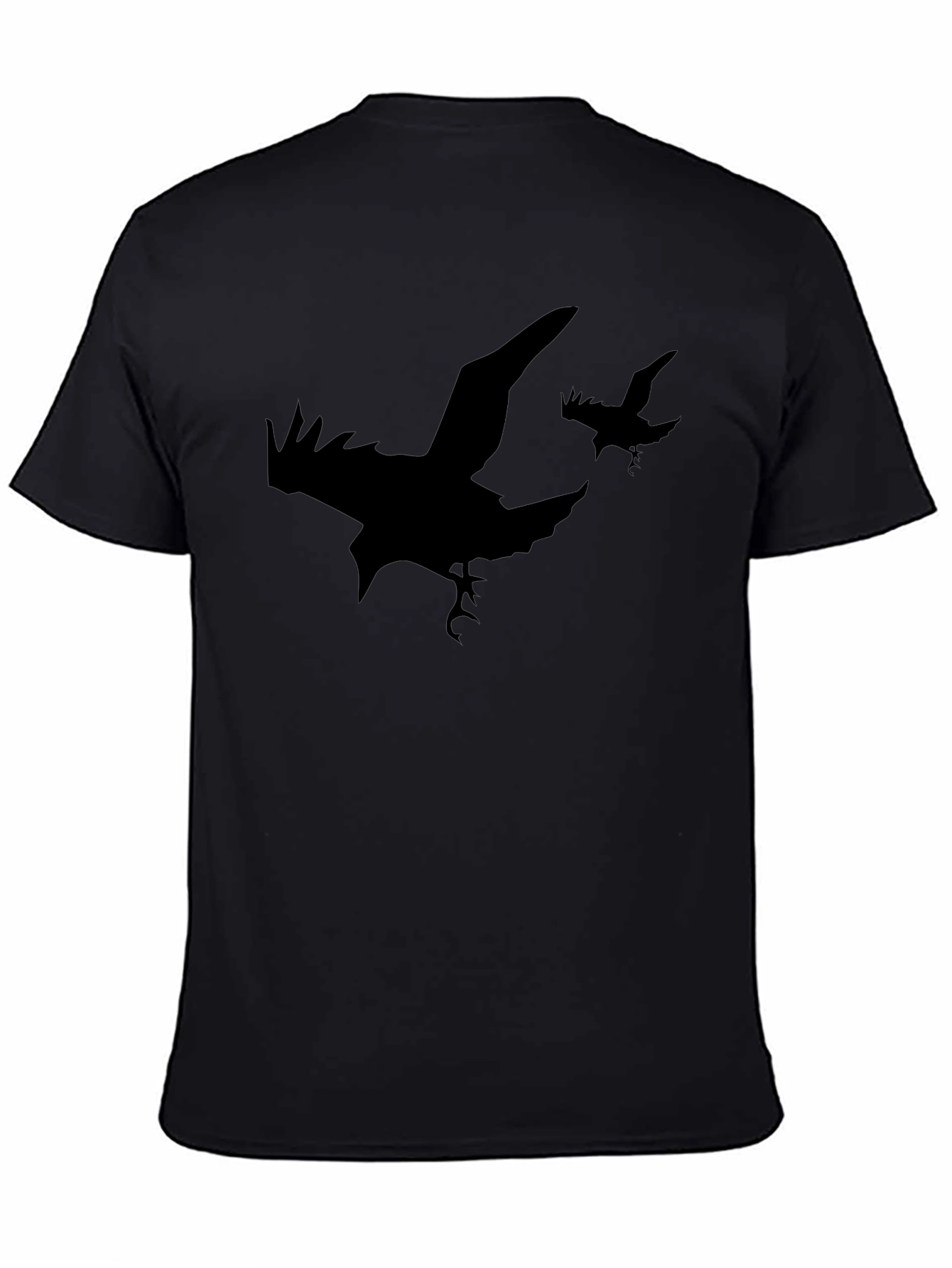 Raven Silhouette T-Shirt - Black Graphic Tee