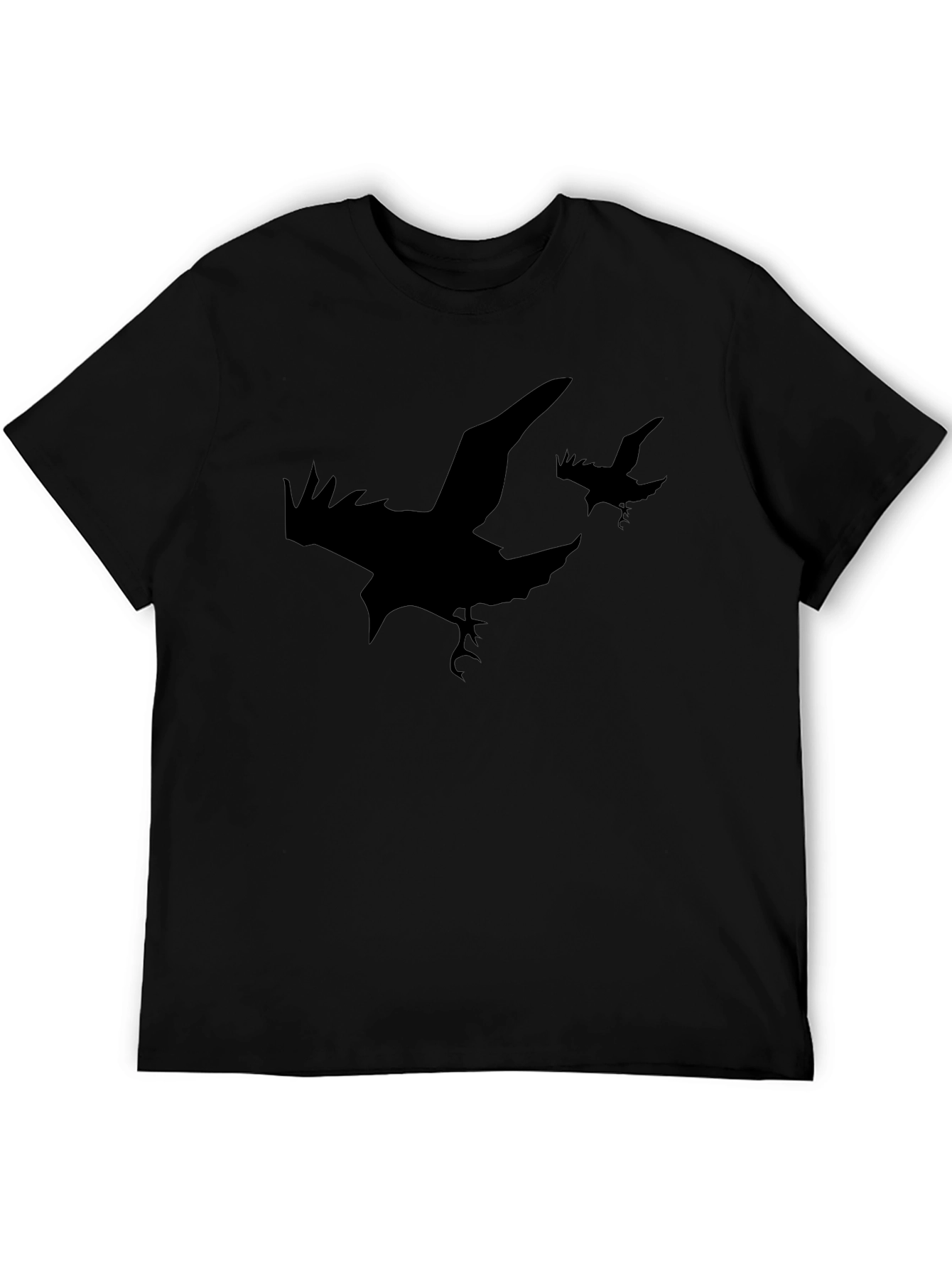 Raven Silhouette T-Shirt - Black Graphic Tee