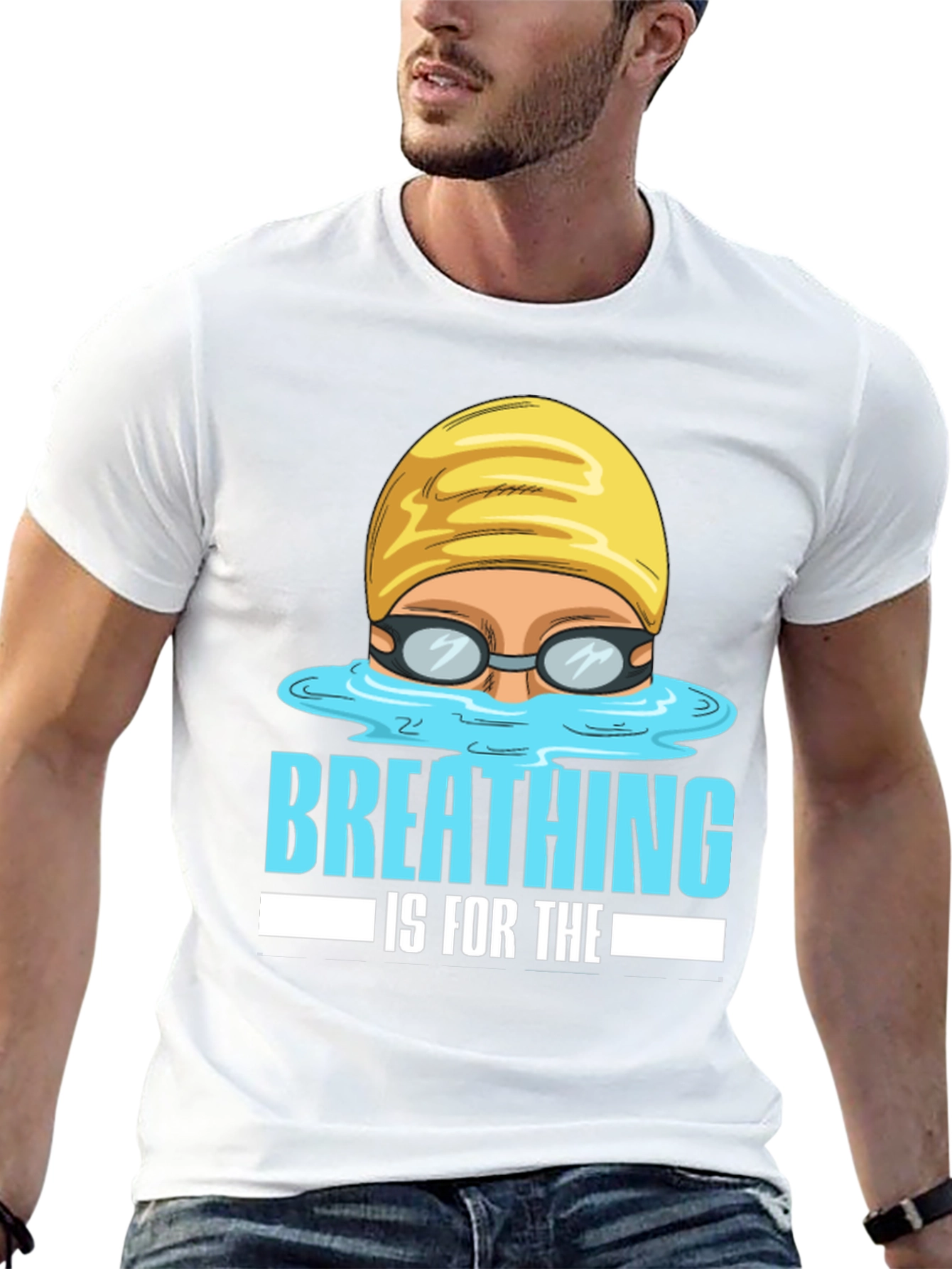Breathing Is For The Weak Swimmer T-Shirt