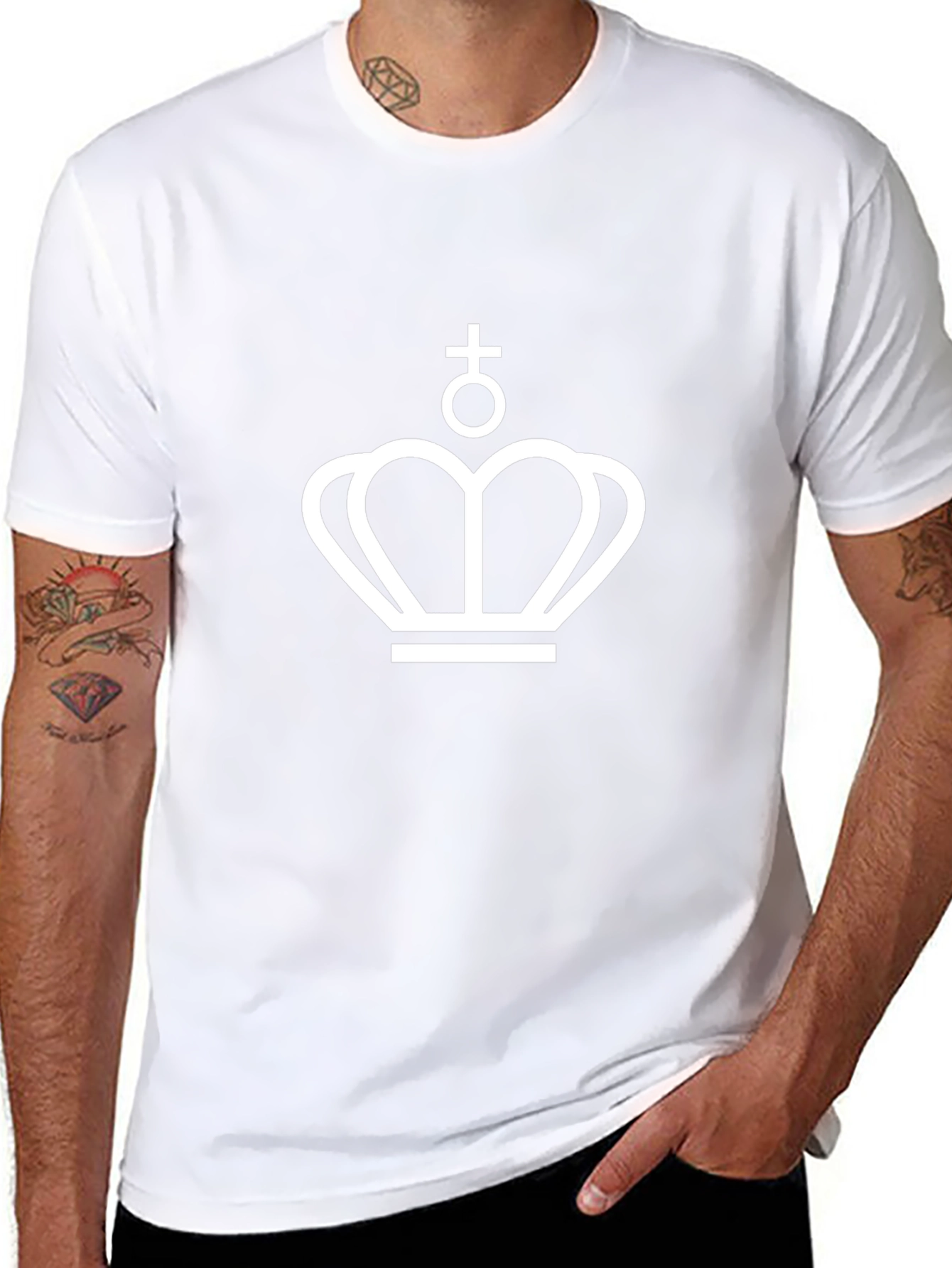 Royal Crown Graphic Tee - Black