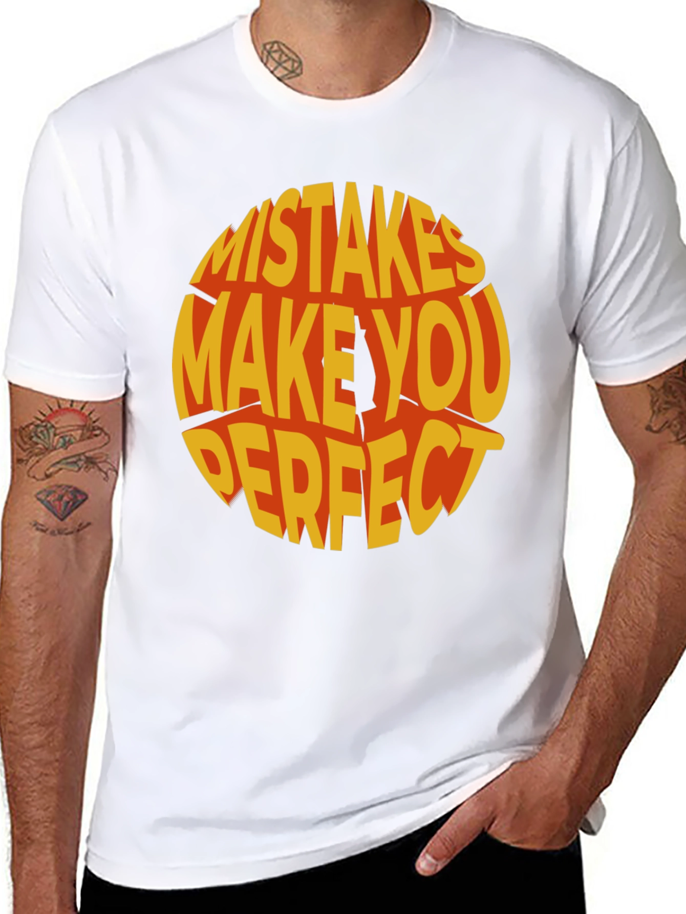 Mistakes Make You Perfect Graphic Tee - Black