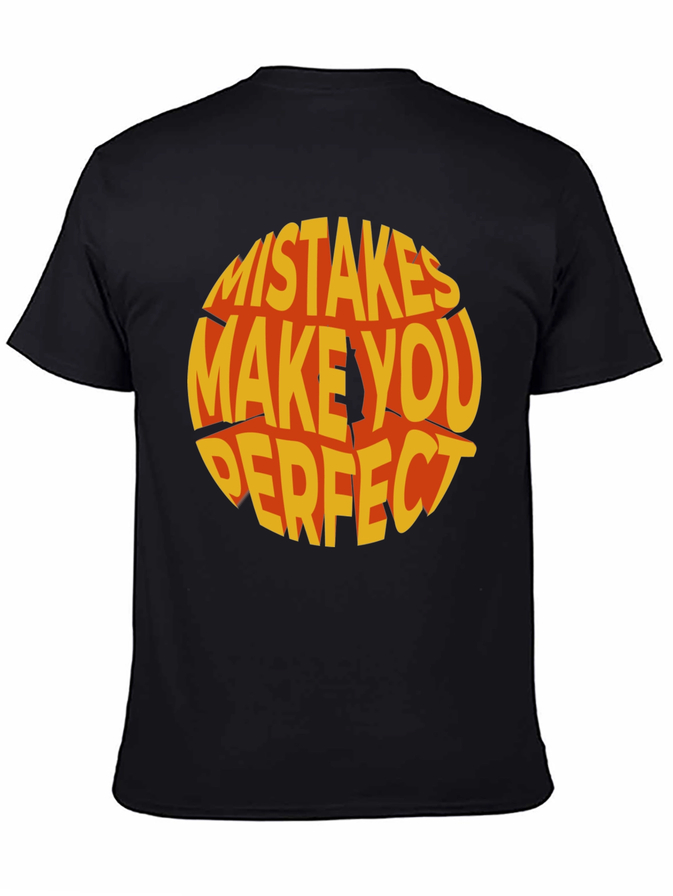 Mistakes Make You Perfect Graphic Tee - Black