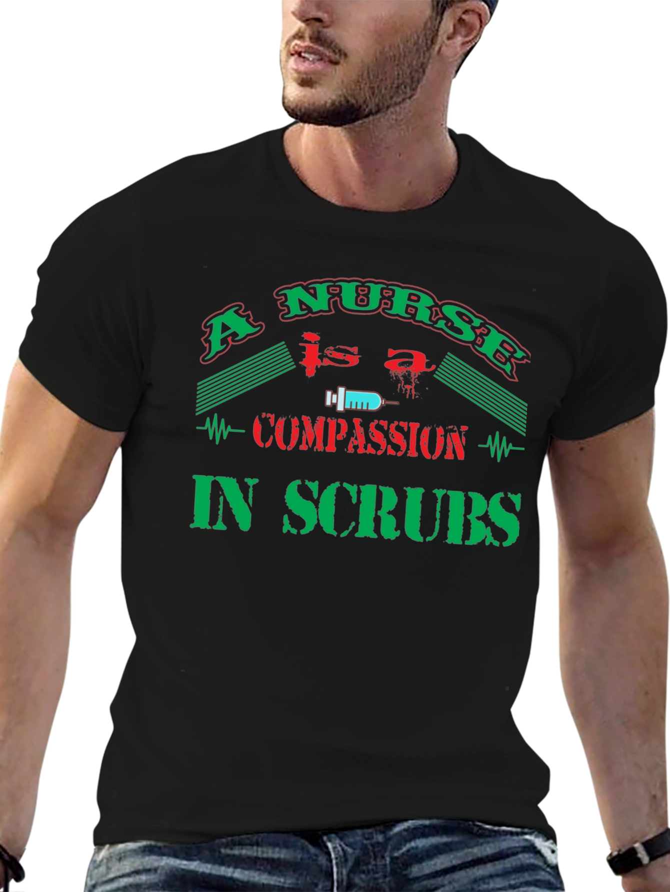 Nurse Compassion in Scrubs T-Shirt