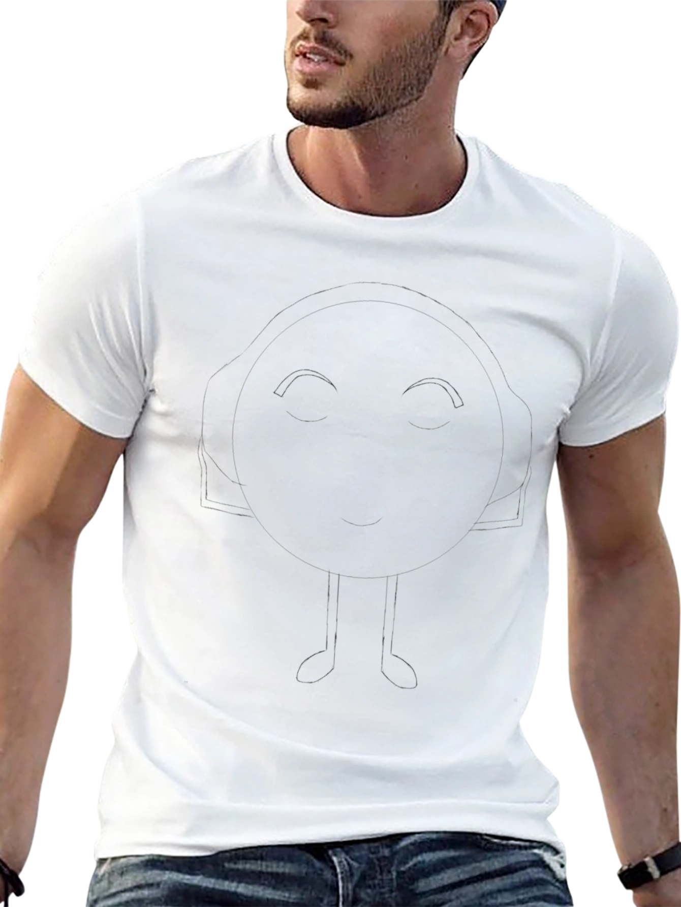 Simple Black Graphic Tee