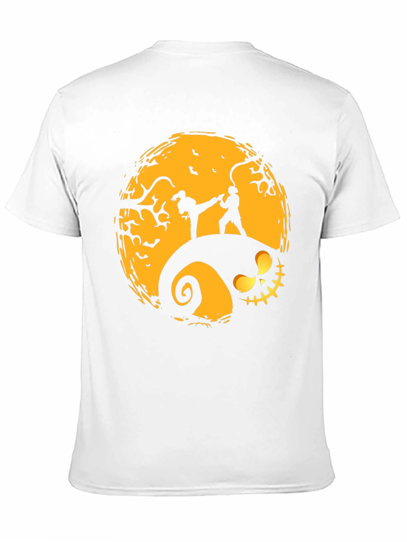 Halloween Karate Silhouette Graphic Tee