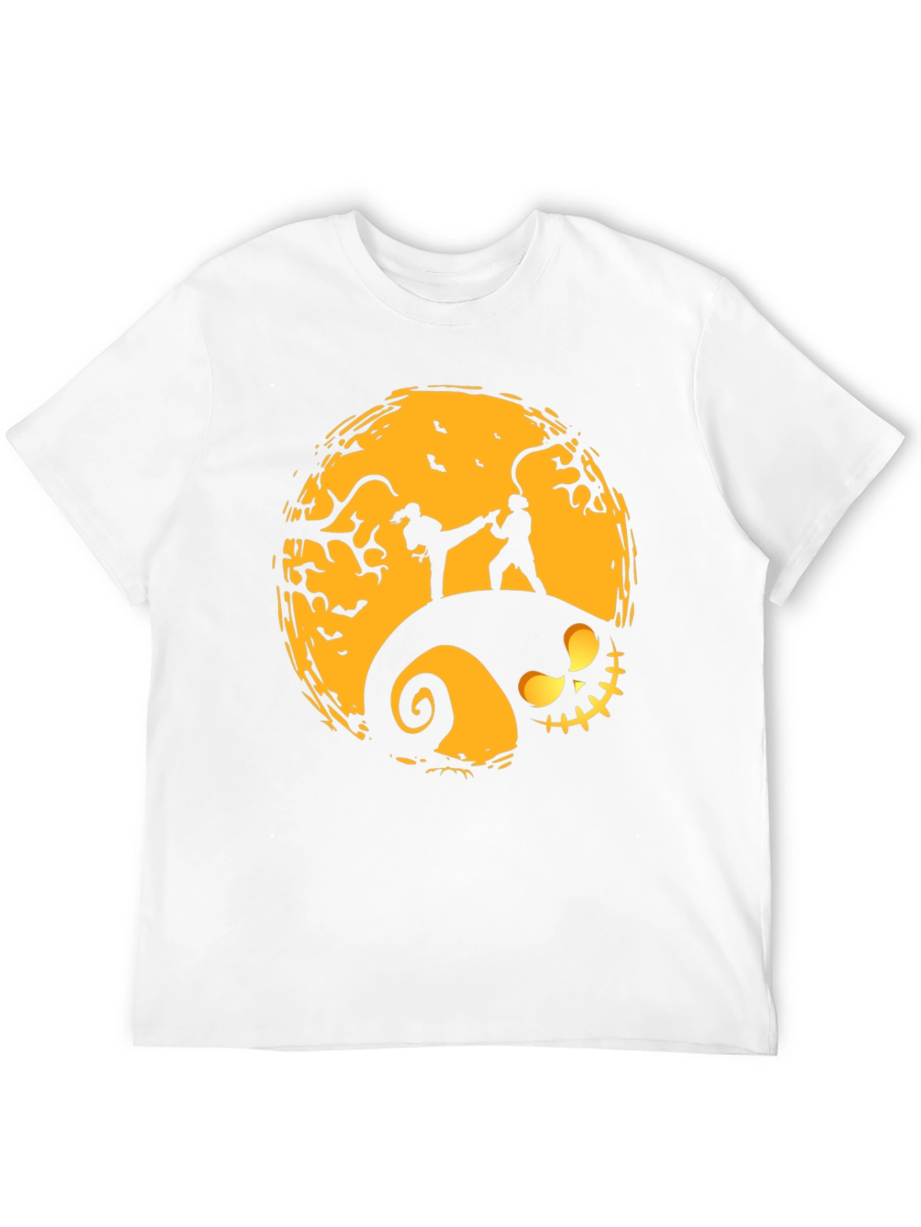 Halloween Karate Silhouette Graphic Tee