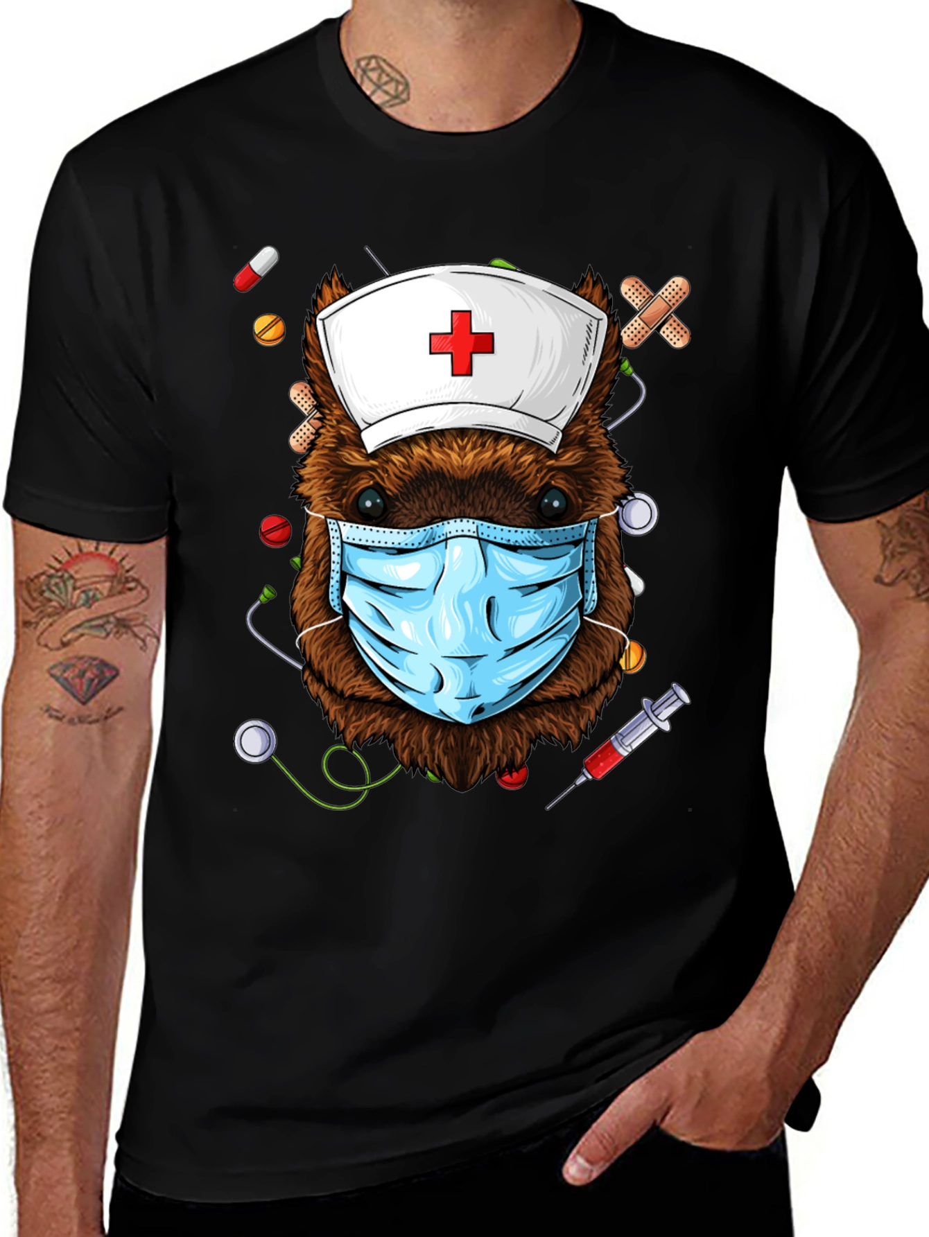 Nurse Beaver T-Shirt: Healthcare Hero