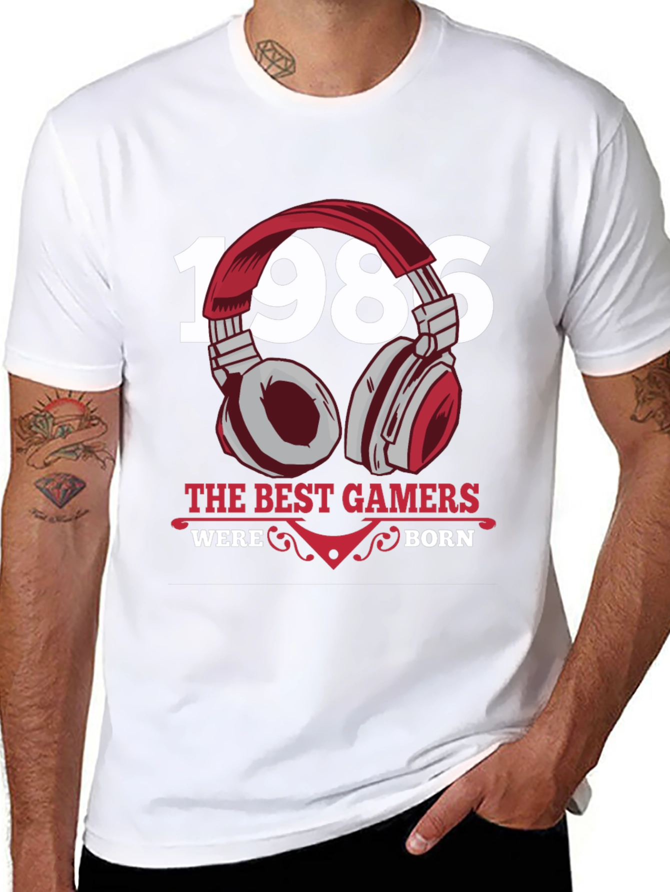 1986 Best Gamers T-Shirt Black Gaming Apparel