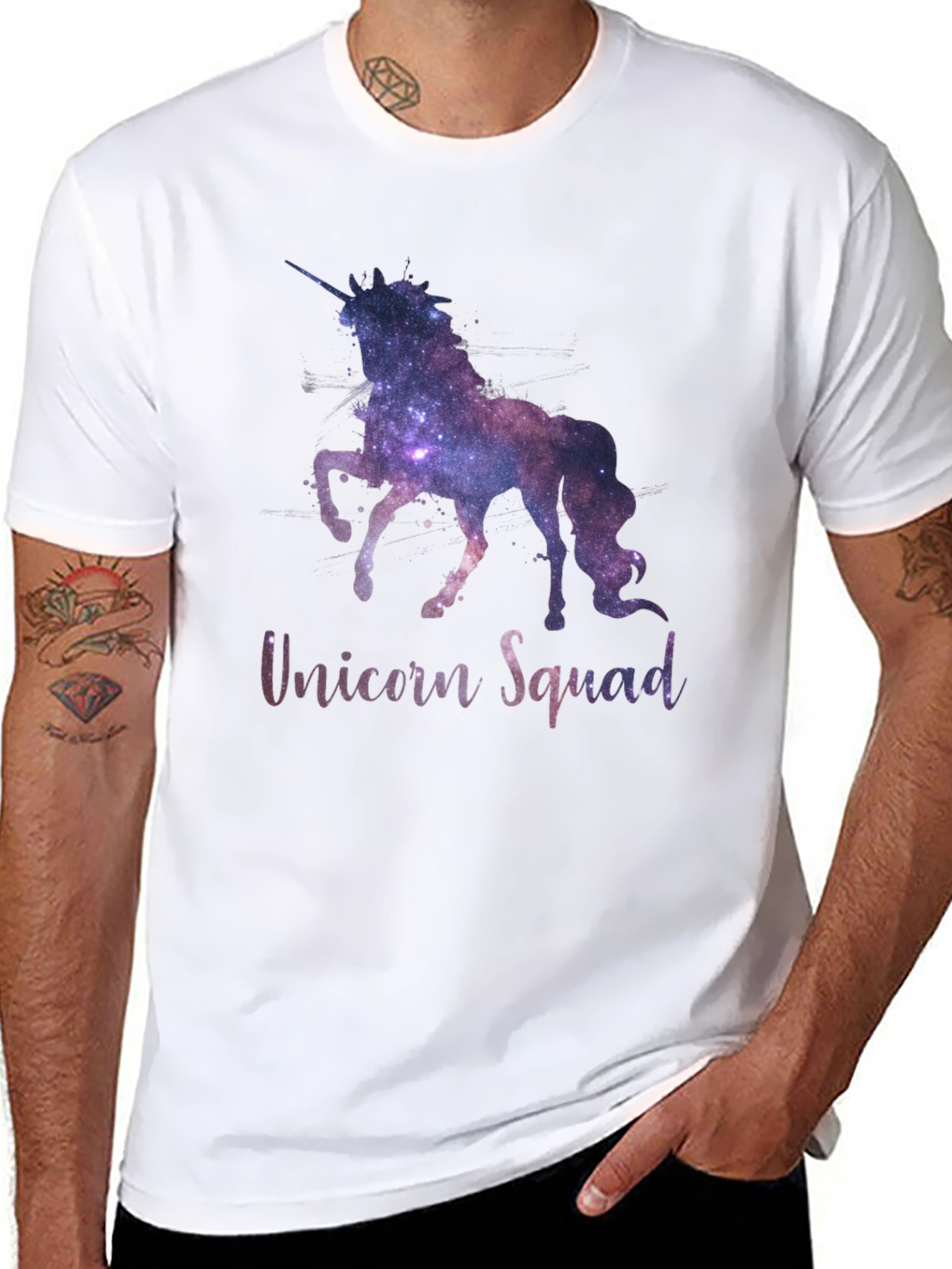 Unicorn Squad Galaxy Graphic T-Shirt
