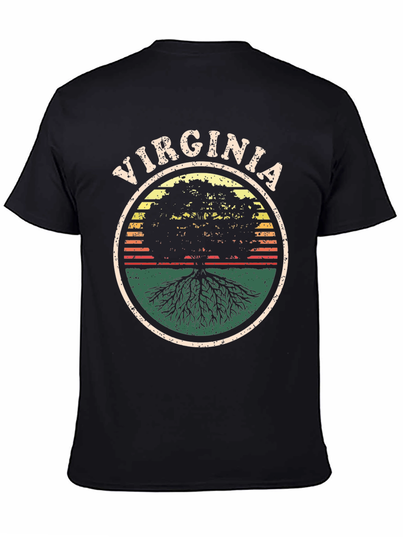 Virginia Tree Graphic Tee - Retro Style