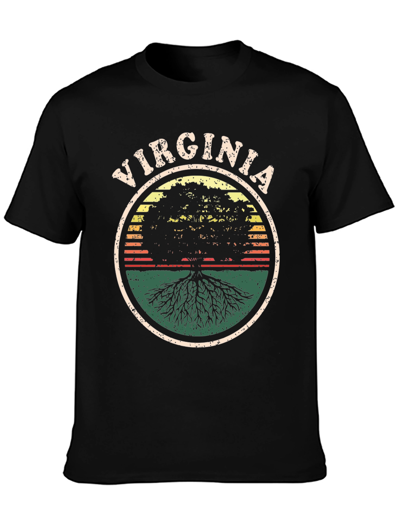 Virginia Tree Graphic Tee - Retro Style