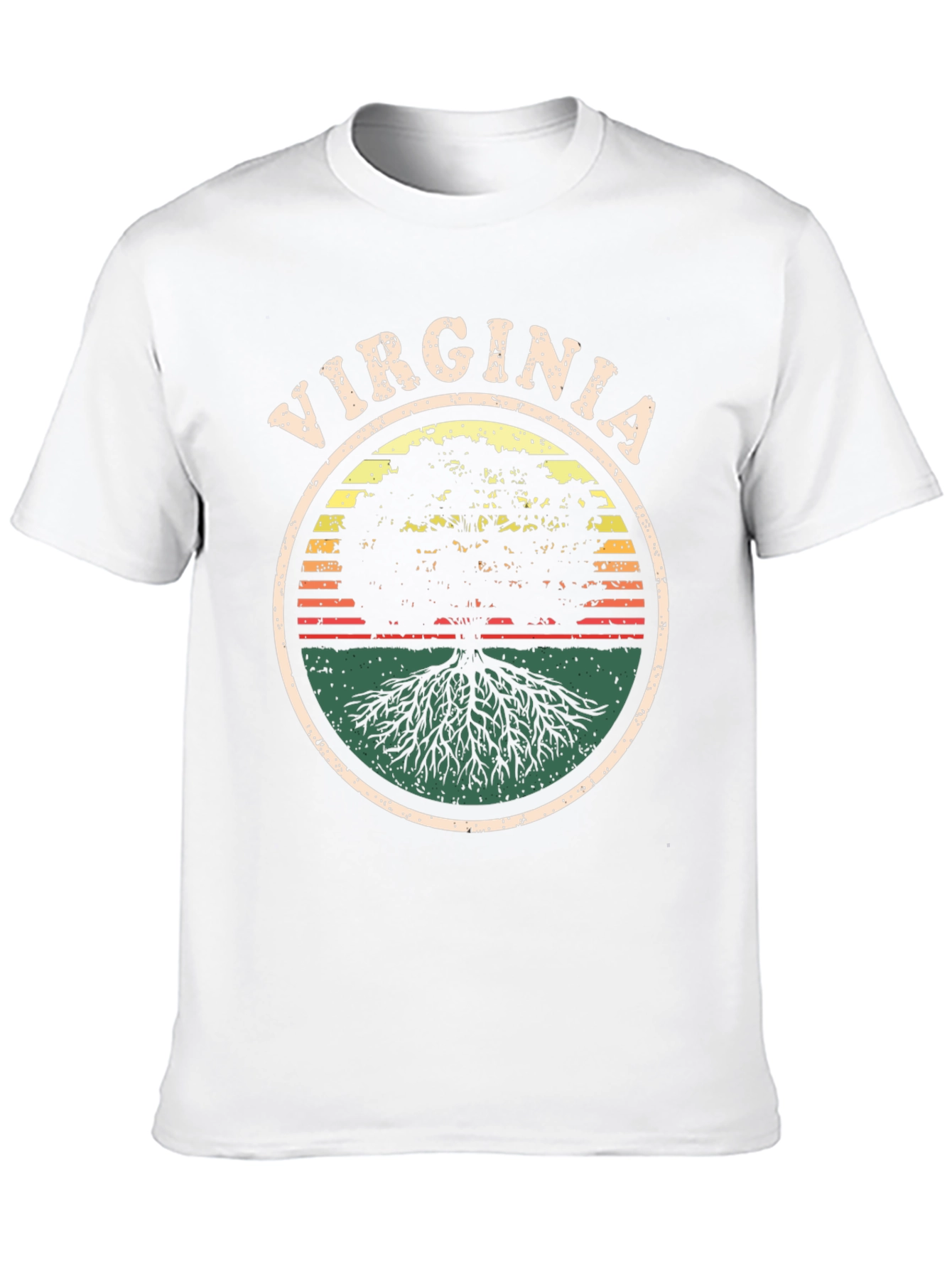 Virginia Tree Graphic Tee - Retro Style