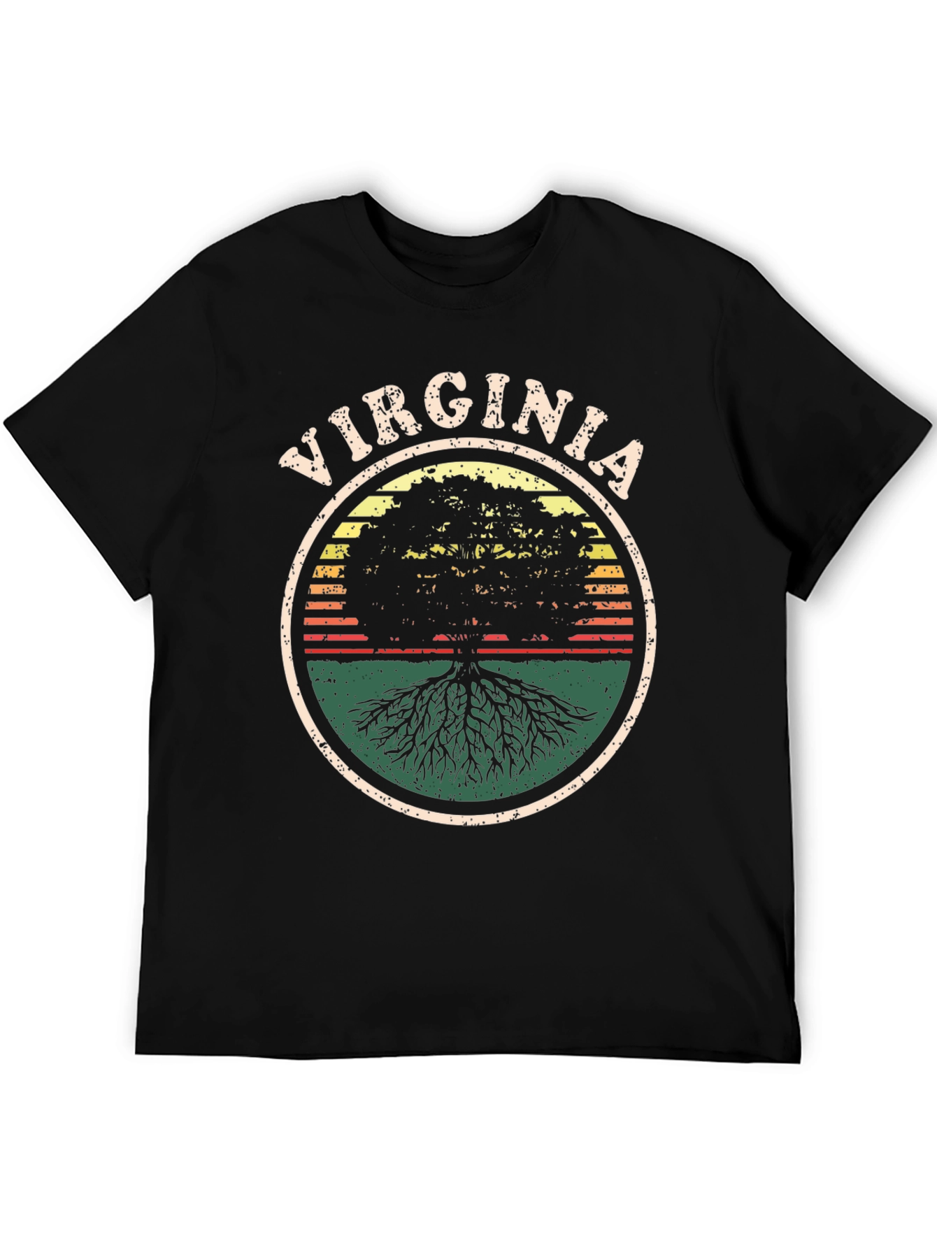 Virginia Tree Graphic Tee - Retro Style
