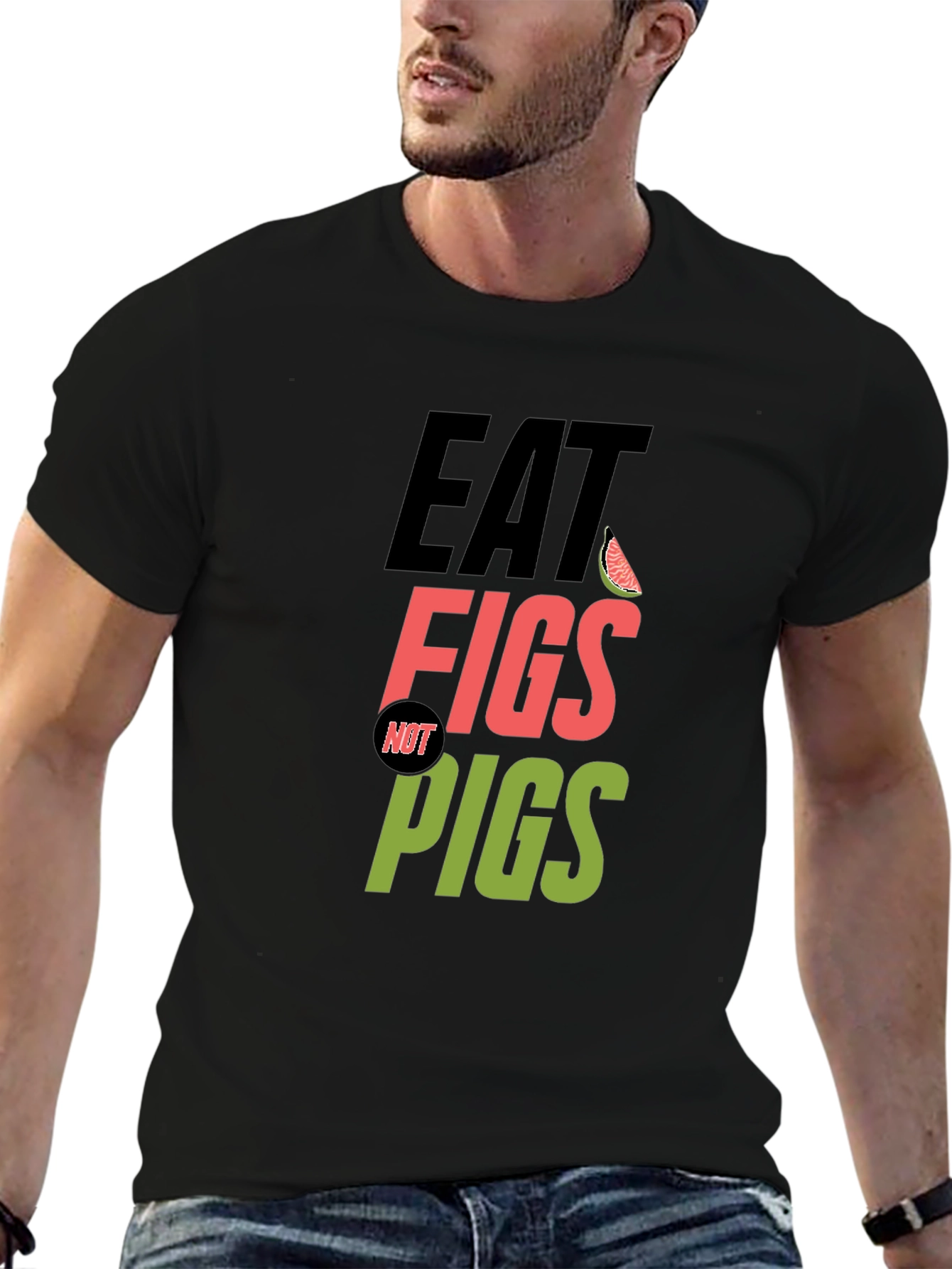 Eat Figs Not Pigs Vegan T-Shirt