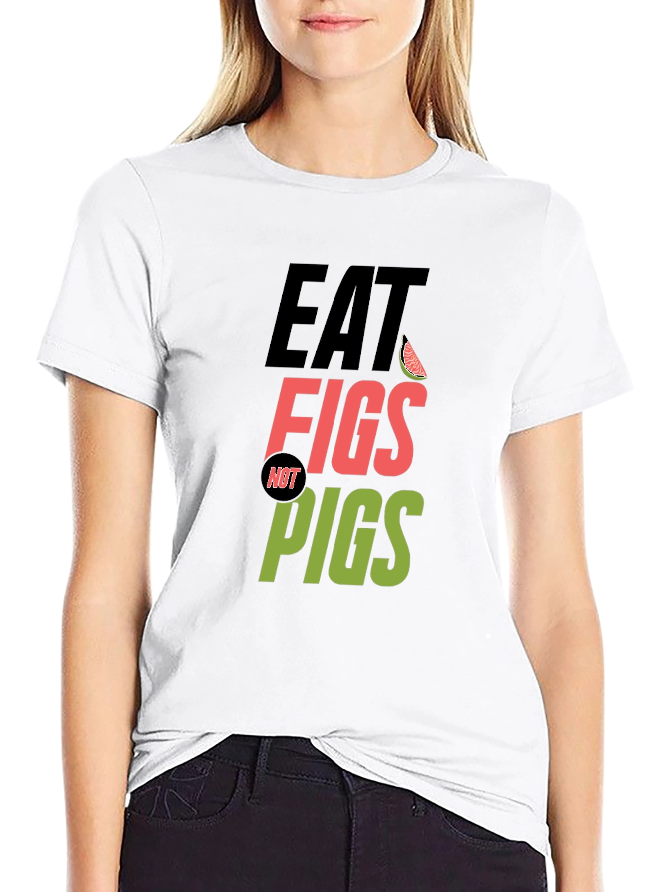 Eat Figs Not Pigs Vegan T-Shirt