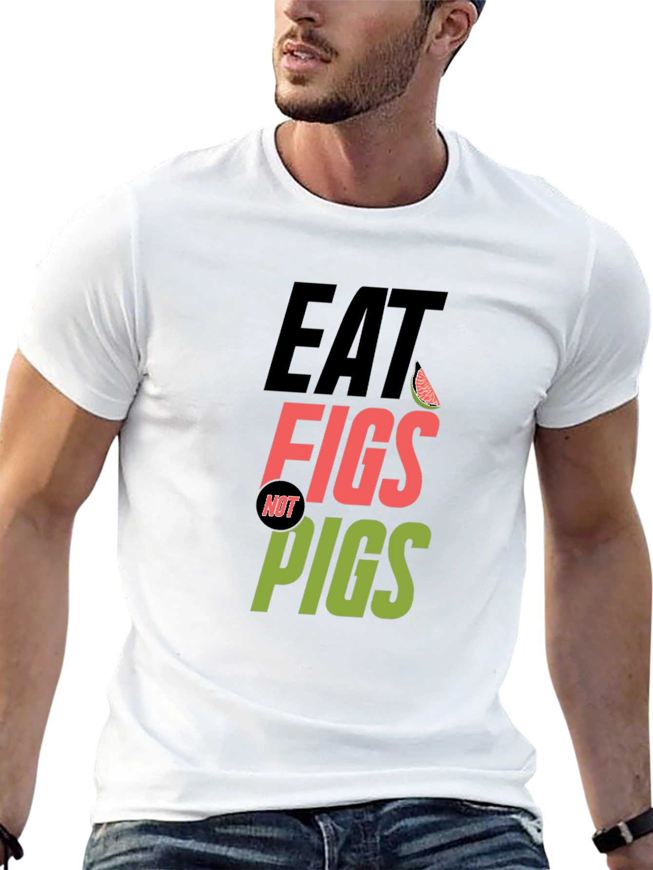 Eat Figs Not Pigs Vegan T-Shirt