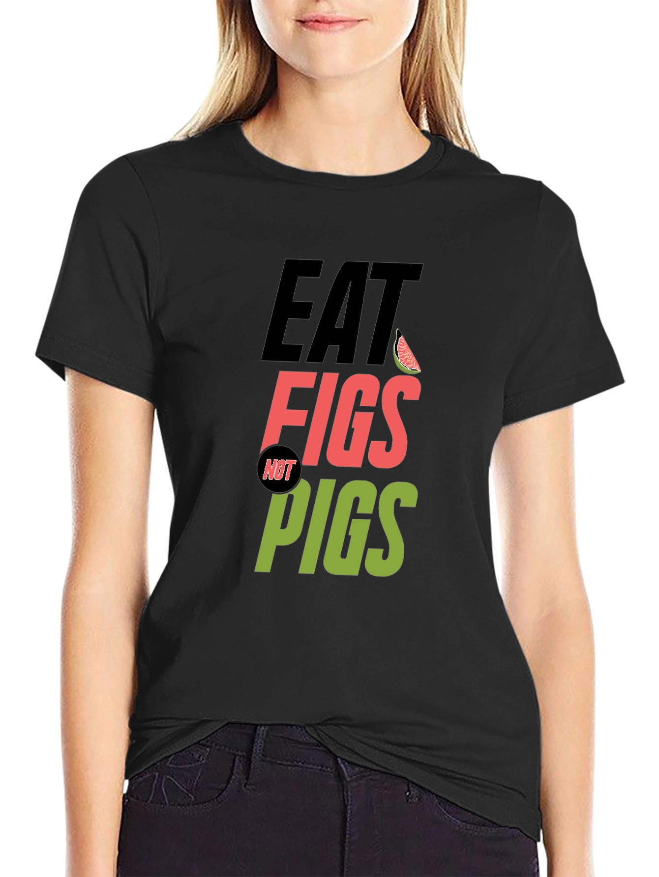 Eat Figs Not Pigs Vegan T-Shirt