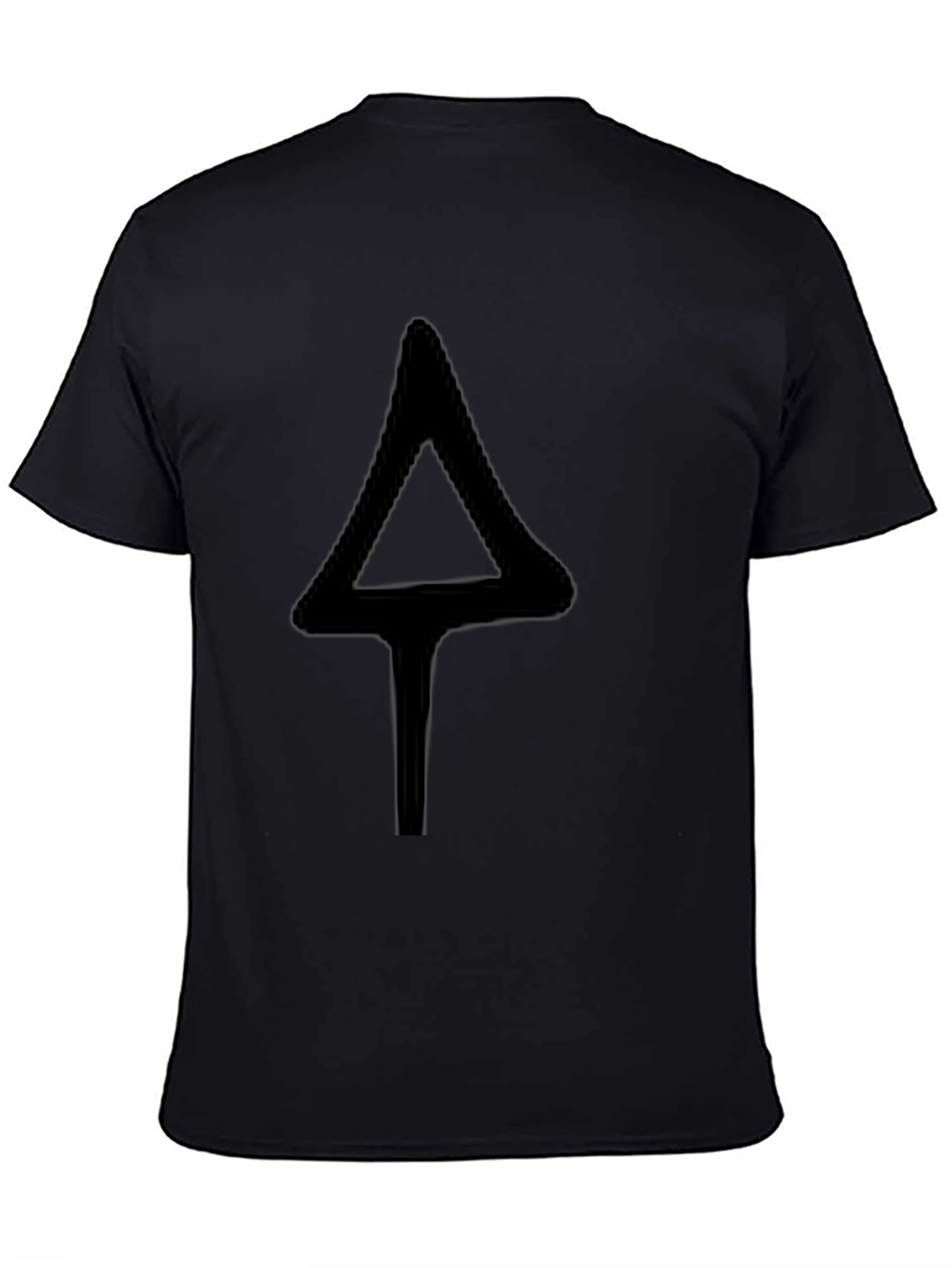 Black T-Shirt with Unique Arrow Design